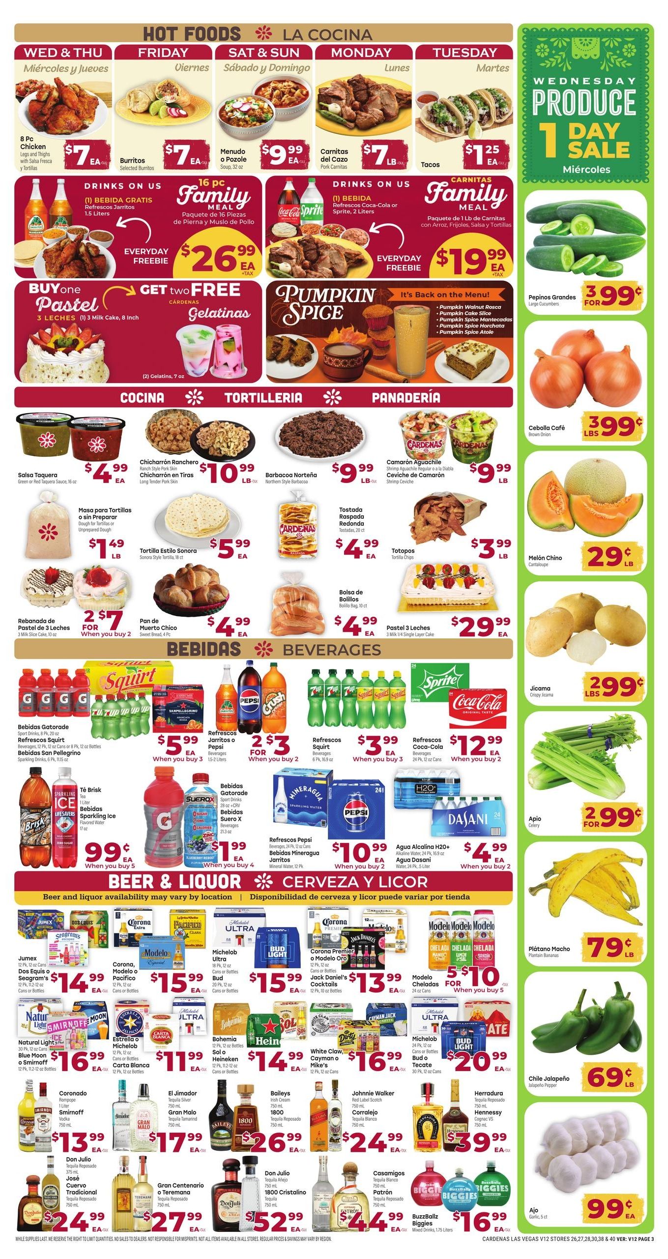 Cardenas Markets (Henderson Area, NV) Weekly Ad September 23 - 29, 2026