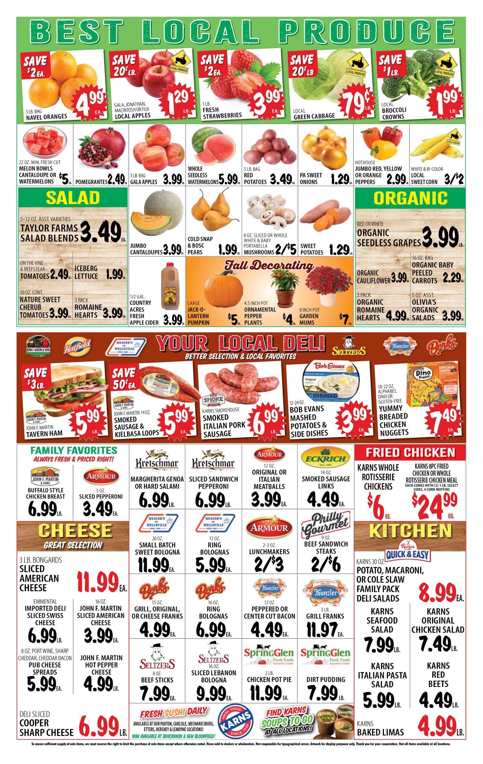 Karns Quality Foods Weekly Ad September 22 - 28, 2026
