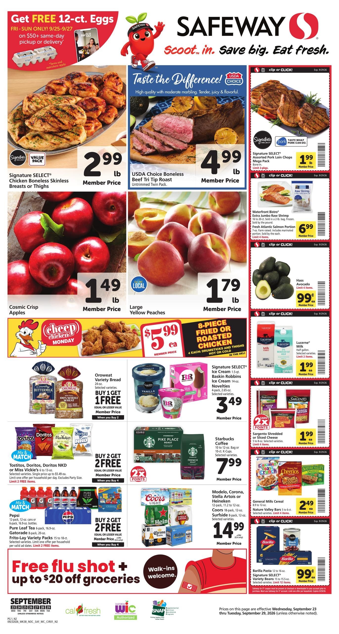 Safeway (Anderson Area, CA) Weekly Ad September 23 - 29, 2026