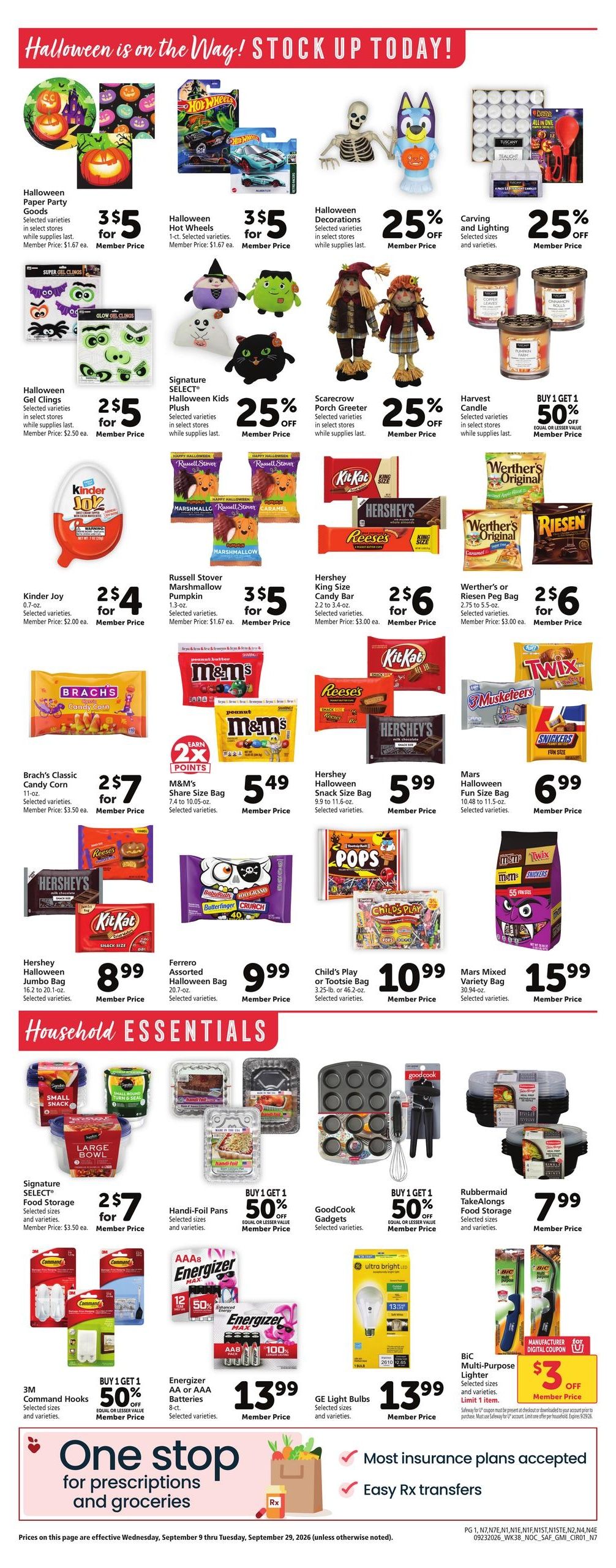 Safeway (Anderson Area, CA) Weekly Ad September 23 - 29, 2026