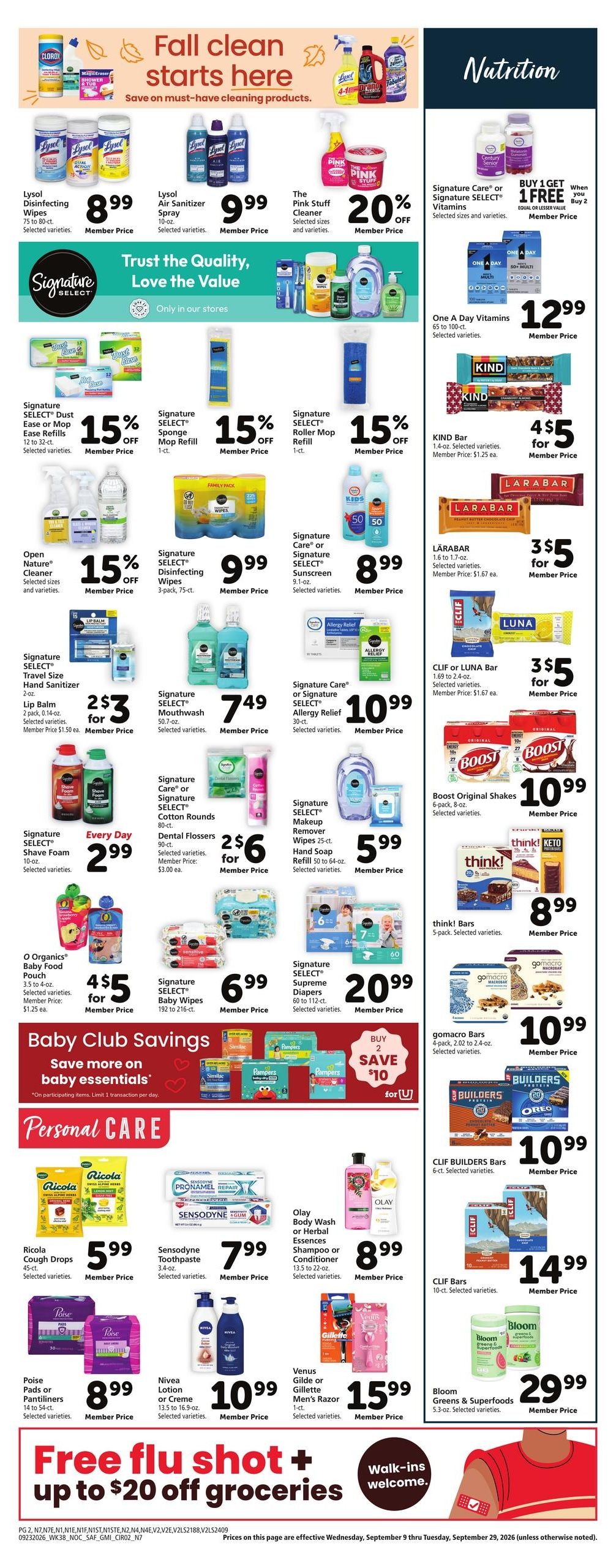 Safeway (Anderson Area, CA) Weekly Ad September 23 - 29, 2026