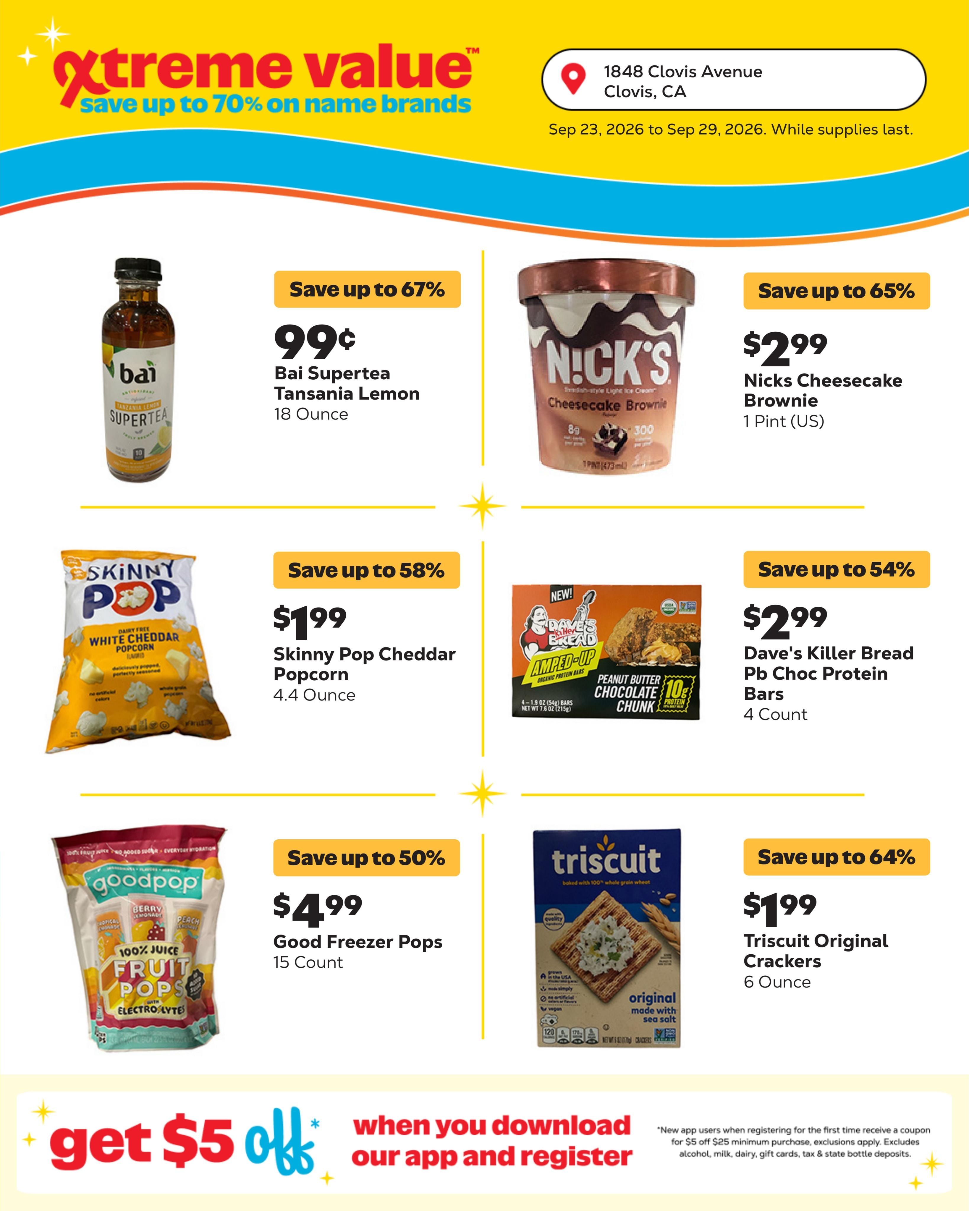 Grocery Outlet (Clovis Area, CA) Weekly Ad September 23 - 29, 2026