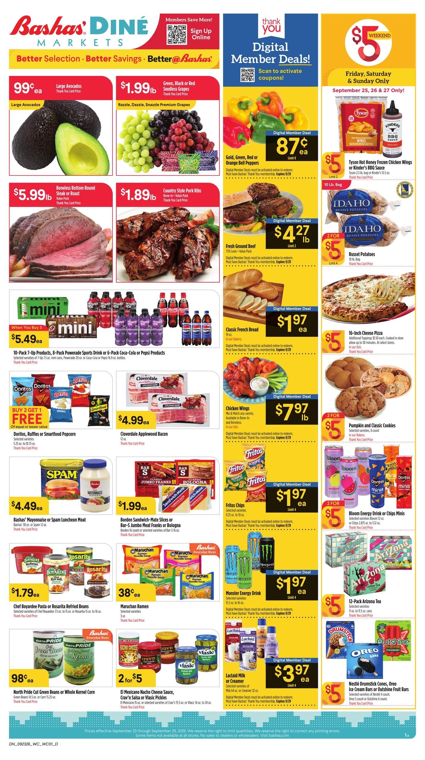 Bashas' (Dennehotso Area, AZ) Weekly Ad September 23 - 29, 2026