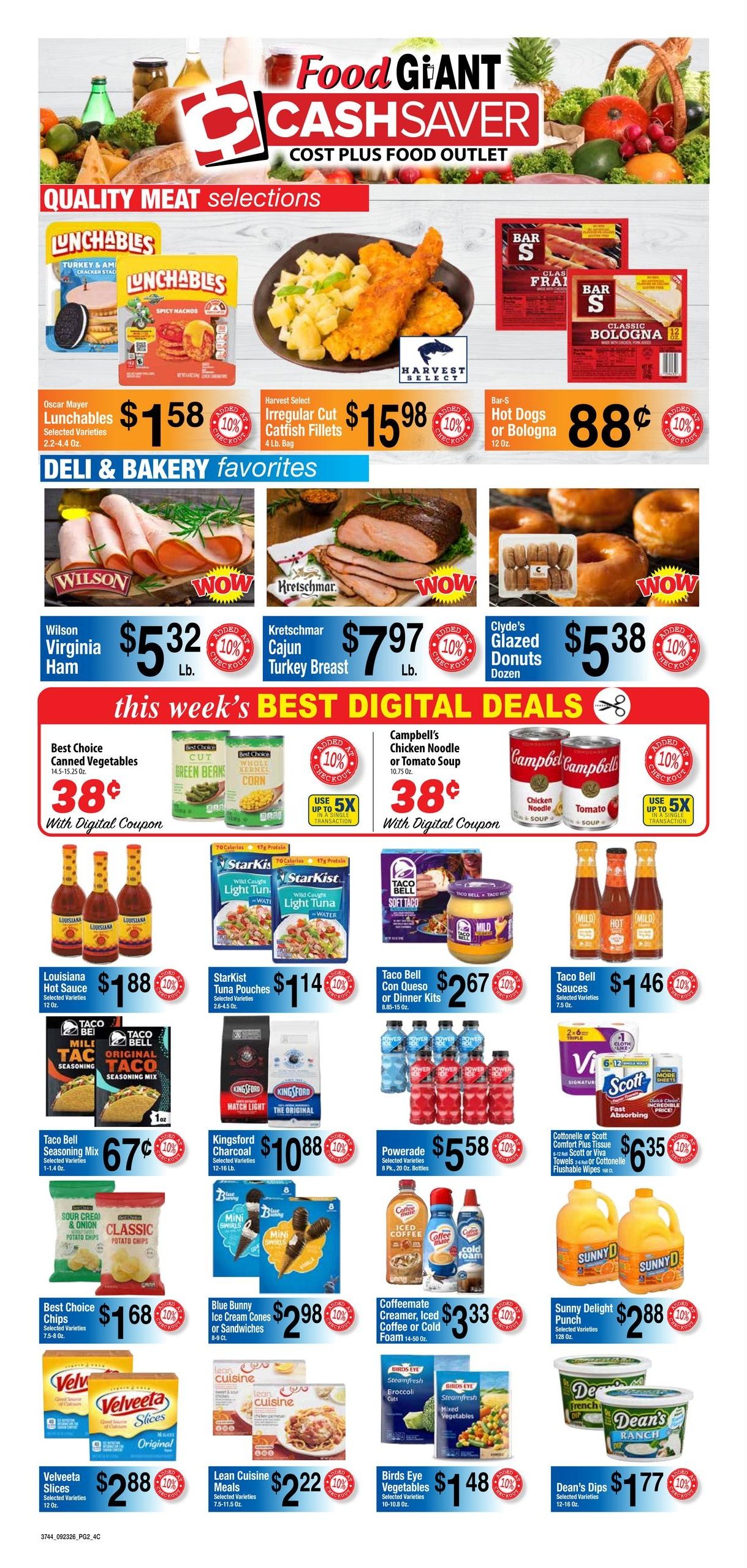 Cashsaver (Monticello Area, AR) Weekly Ad September 23 - 29, 2026