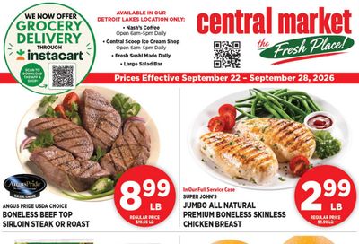 Central Market Weekly Ad September 22 - 28, 2026