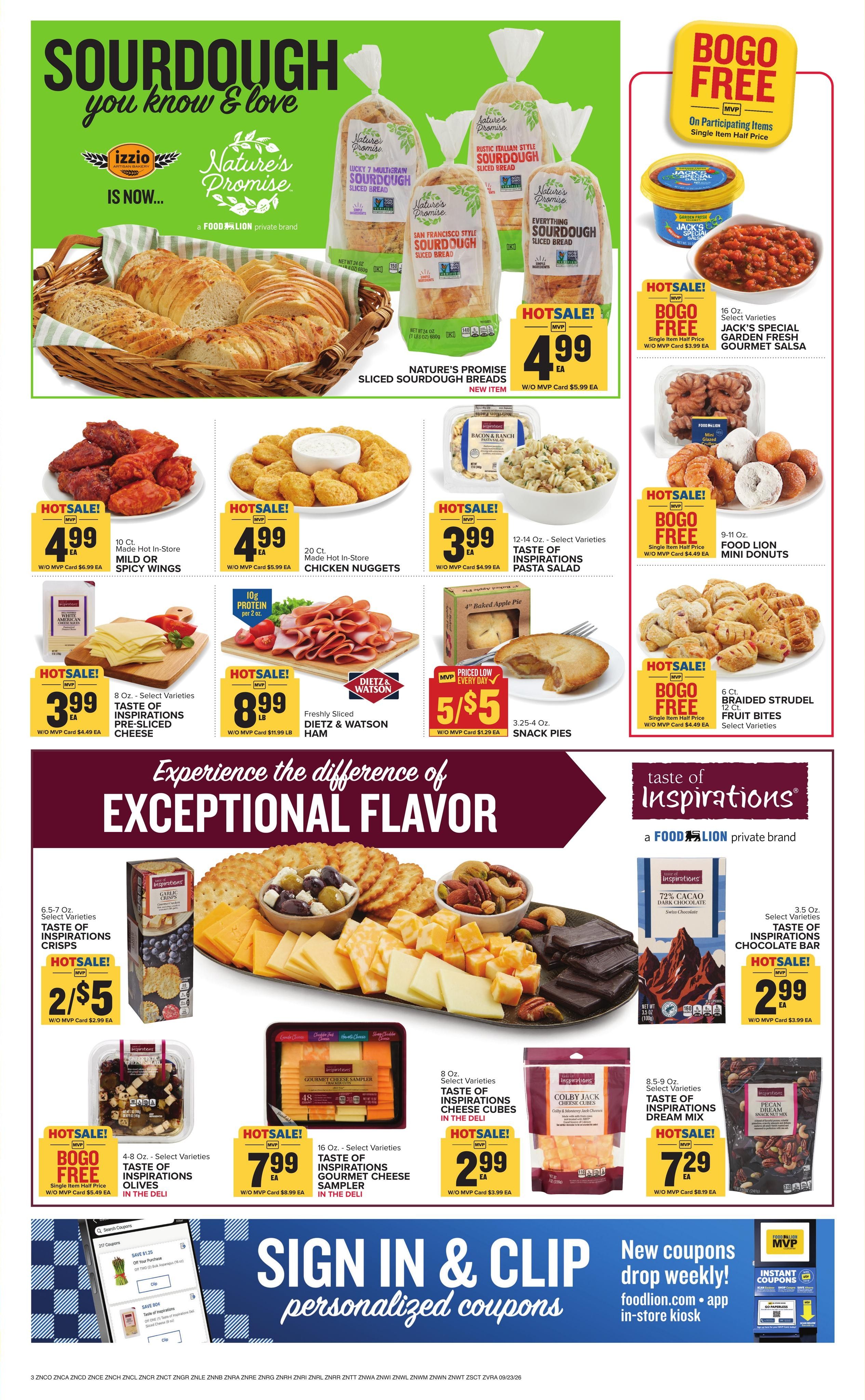 Food Lion (Salisbury Area, NC) Weekly Ad September 23 - 29, 2026
