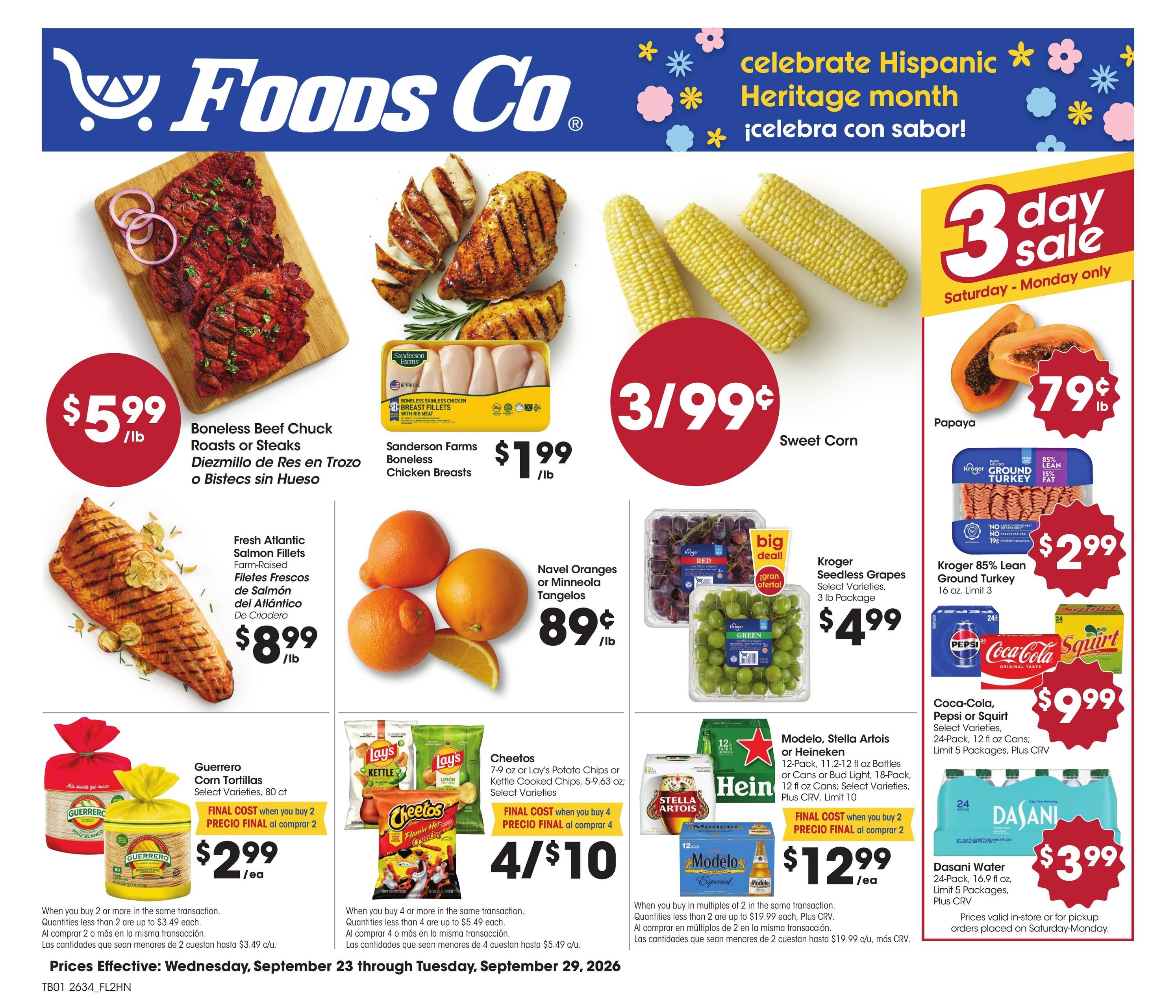 Foods Co (Bakersfield Area, CA) Weekly Ad September 23 - 29, 2026