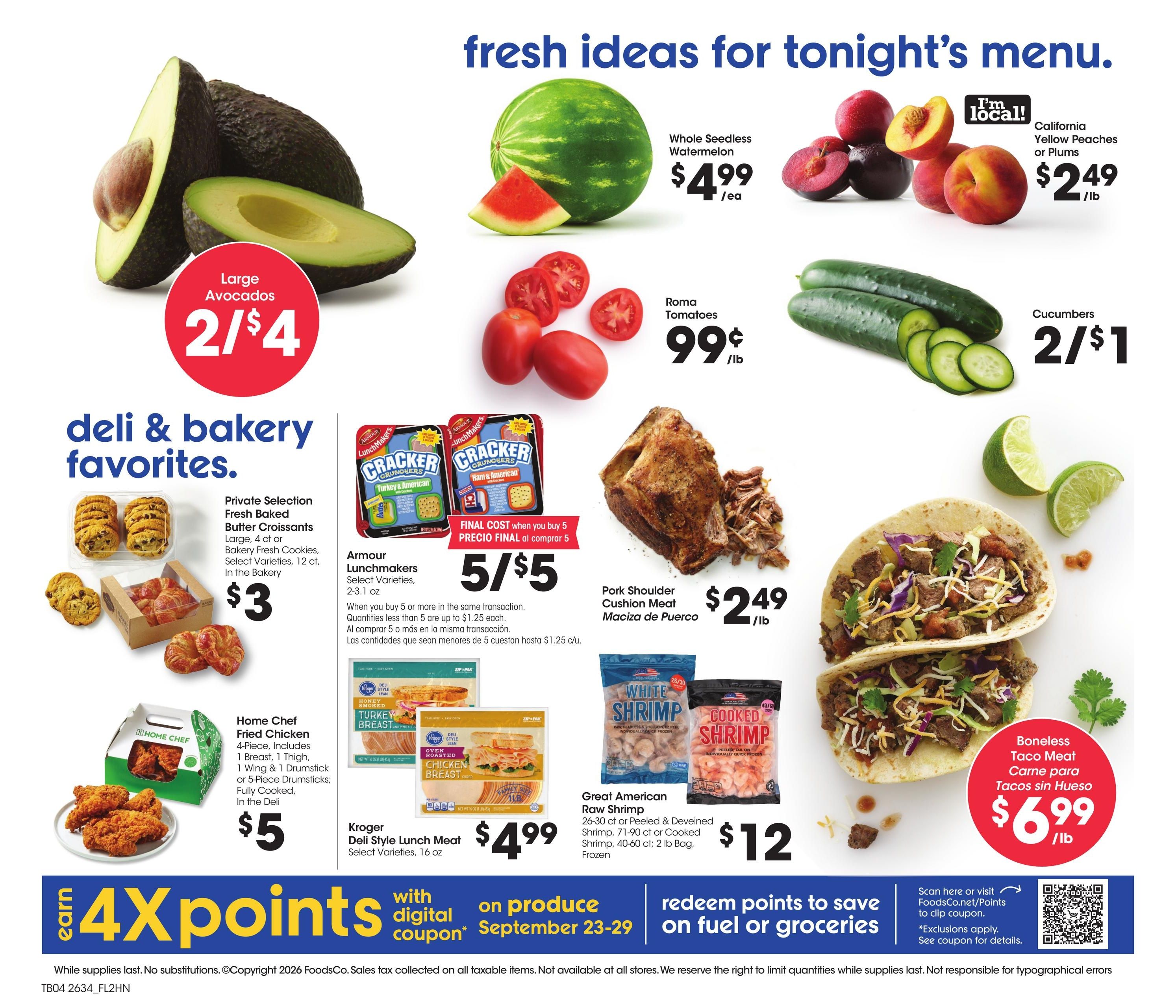 Foods Co (Bakersfield Area, CA) Weekly Ad September 23 - 29, 2026