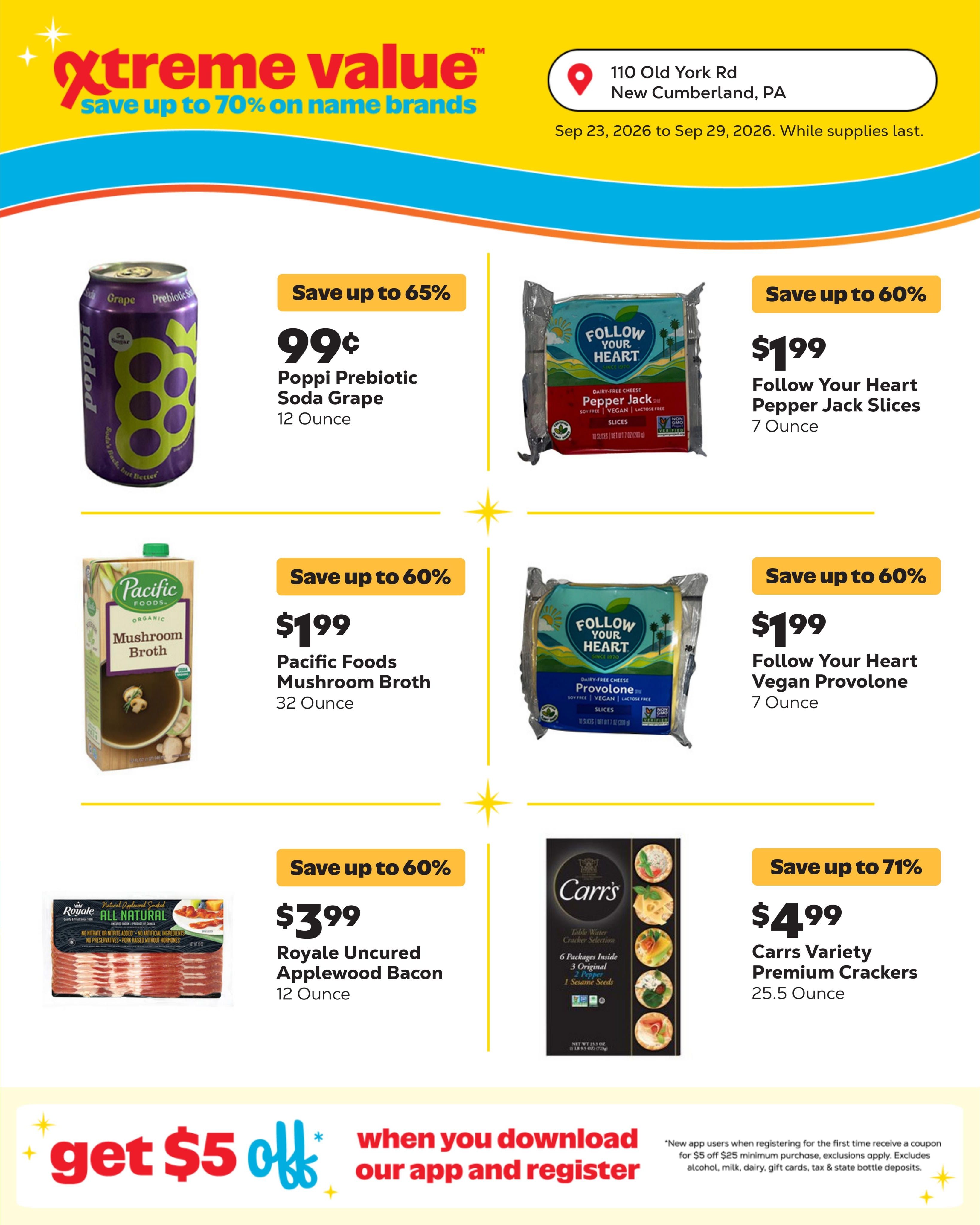 Grocery Outlet (Harrisburg Area, PA) Weekly Ad September 23 - 29, 2026