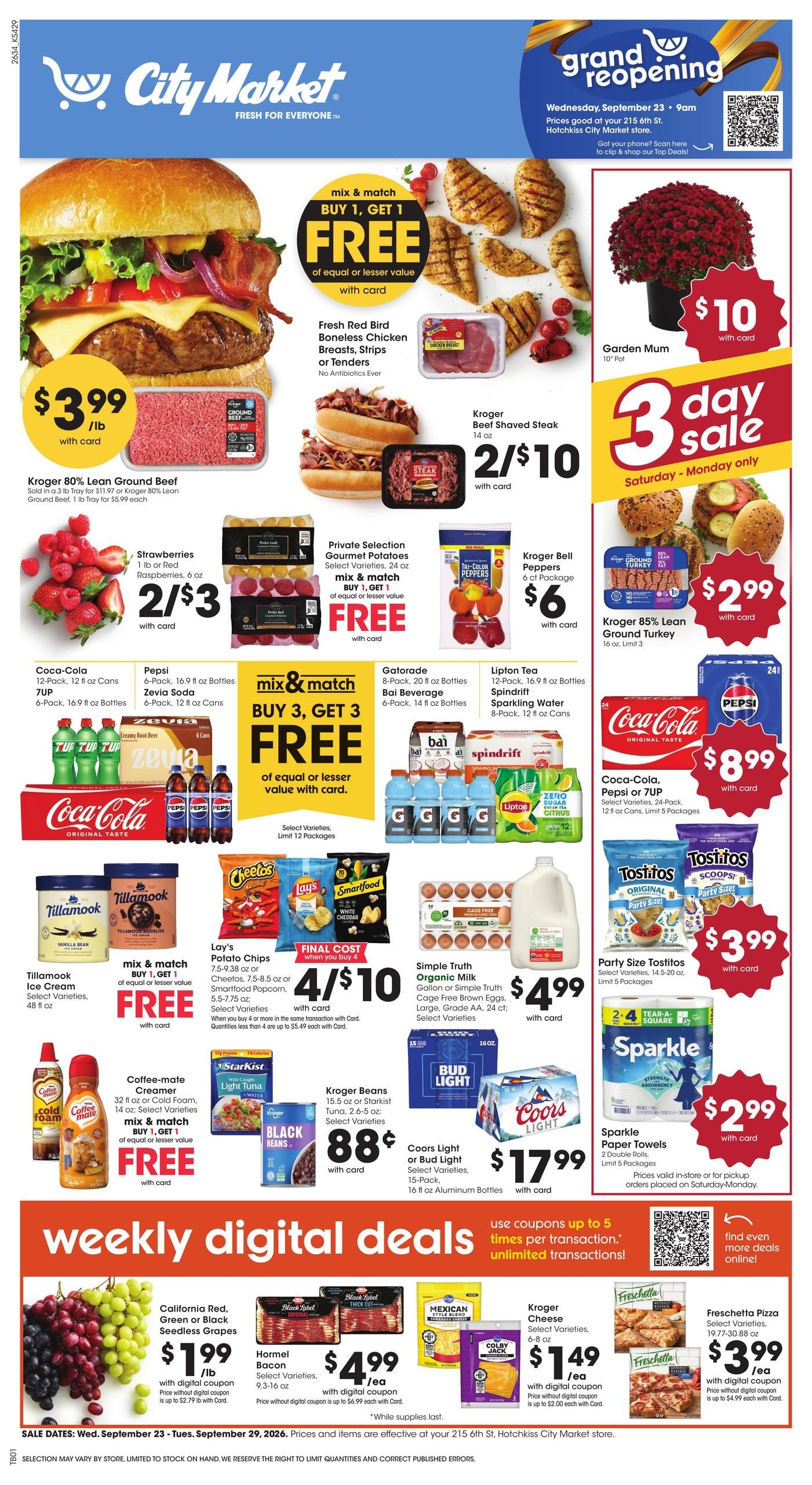 City Market (Cedaredge Area, CO) Weekly Ad September 23 - 29, 2026