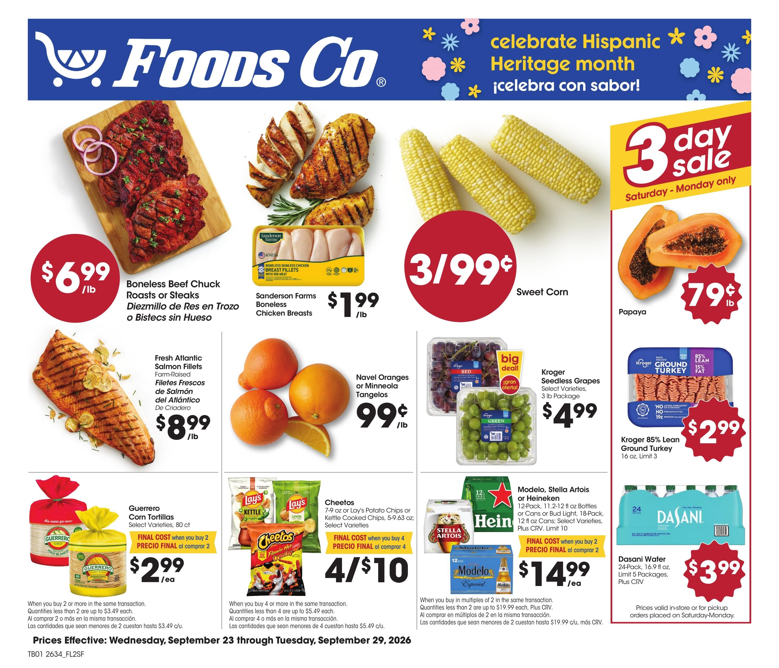Foods Co (Daly City Area, CA) Weekly Ad September 23 - 29, 2026