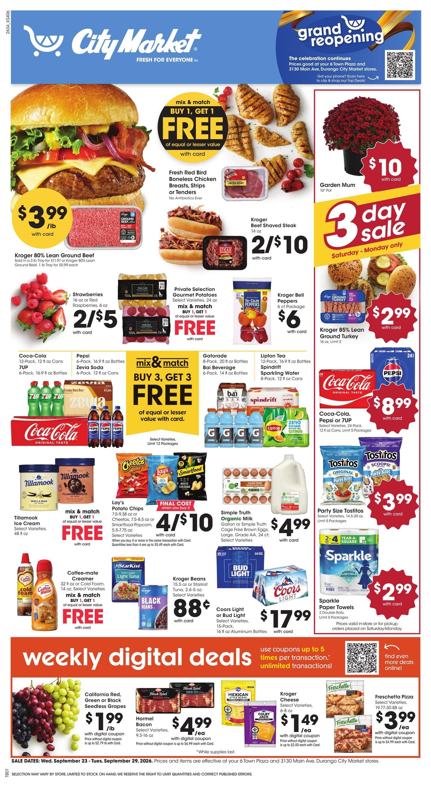 City Market (Ignacio Area, CO) Weekly Ad September 23 - 29, 2026