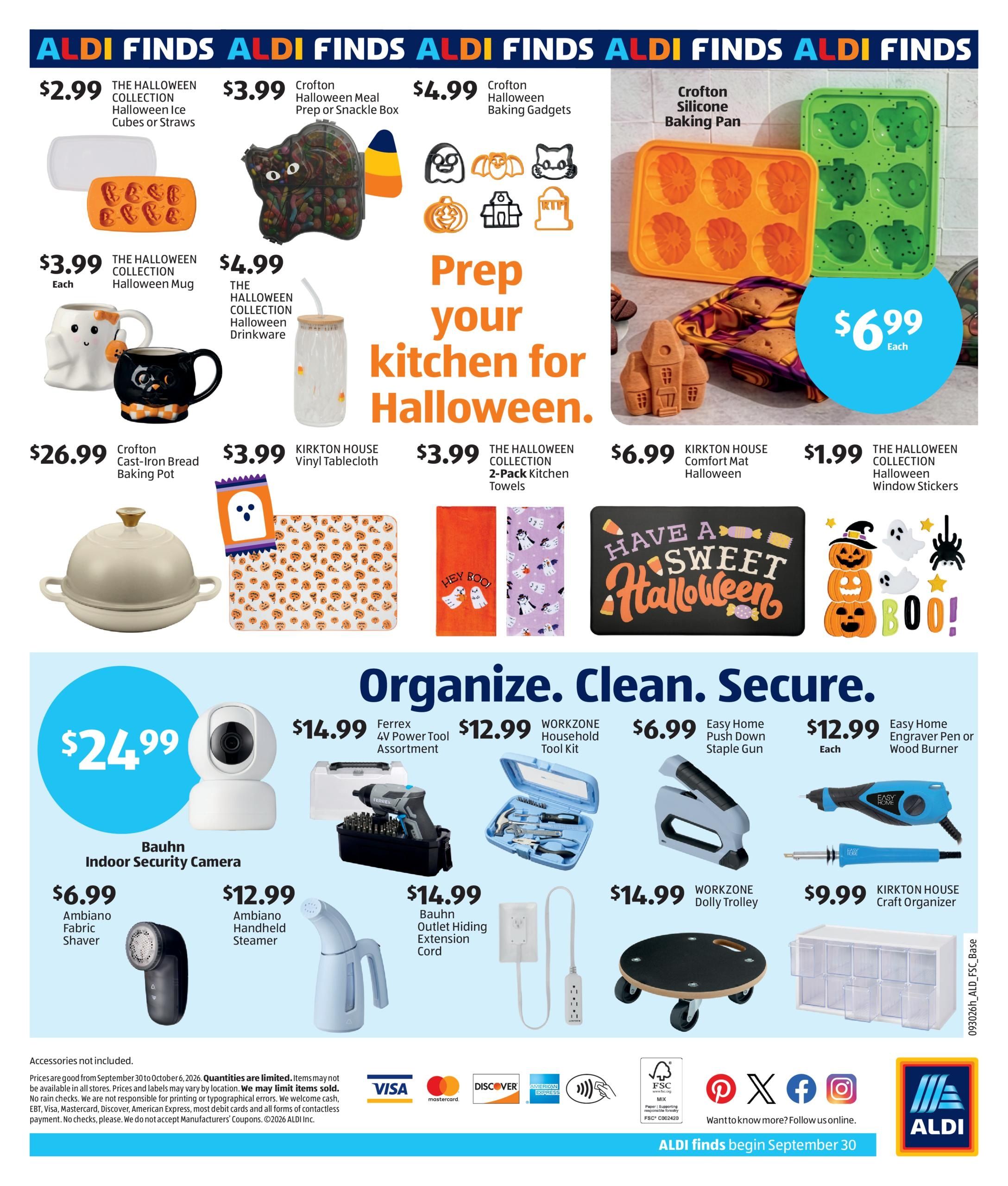 ALDI In Store Weekly Ad September 30 - October 6, 2026