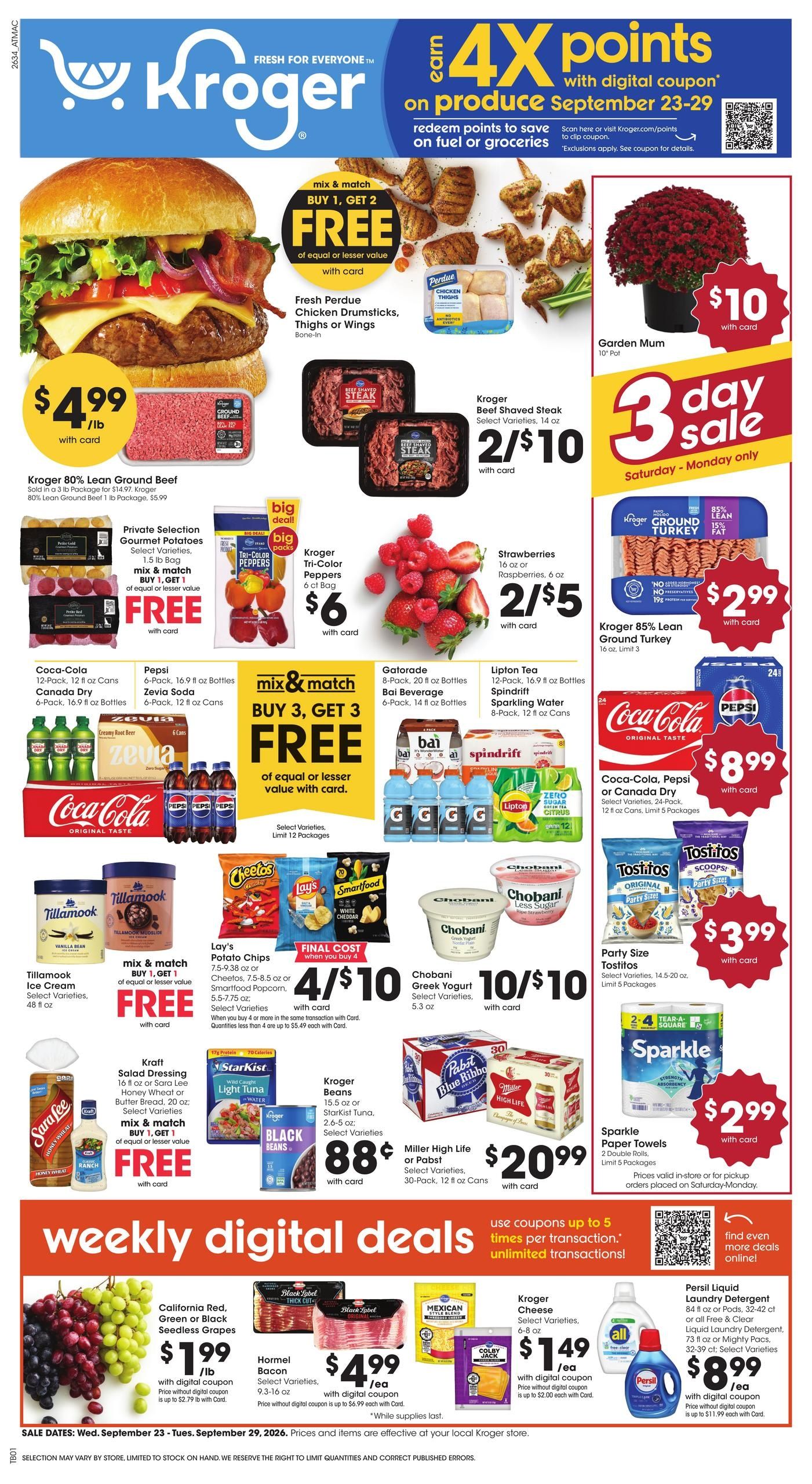 Kroger (Eastman-Sparta Area, GA) Weekly Ad September 23 - 29, 2026