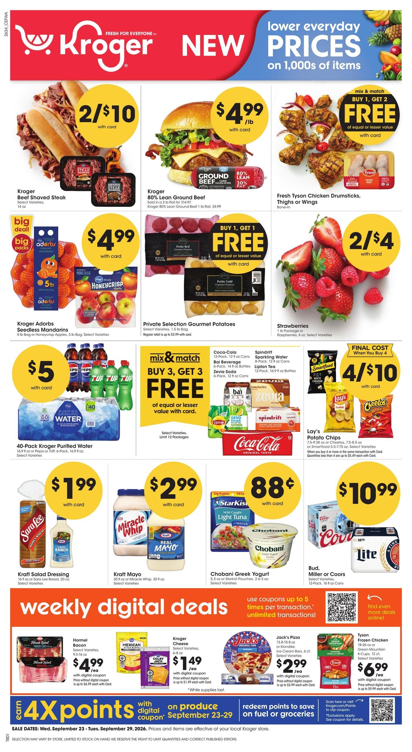 Kroger (Fort Wayne Area, IN) Weekly Ad September 23 - 29, 2026