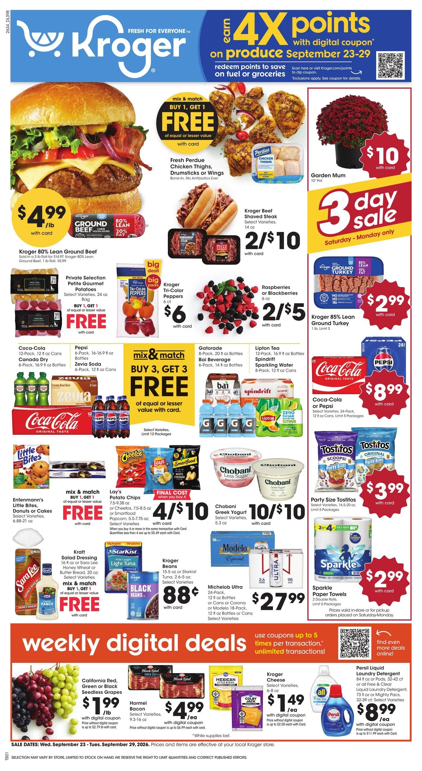 Kroger (Jackson Area, TN) Weekly Ad September 23 - 29, 2026