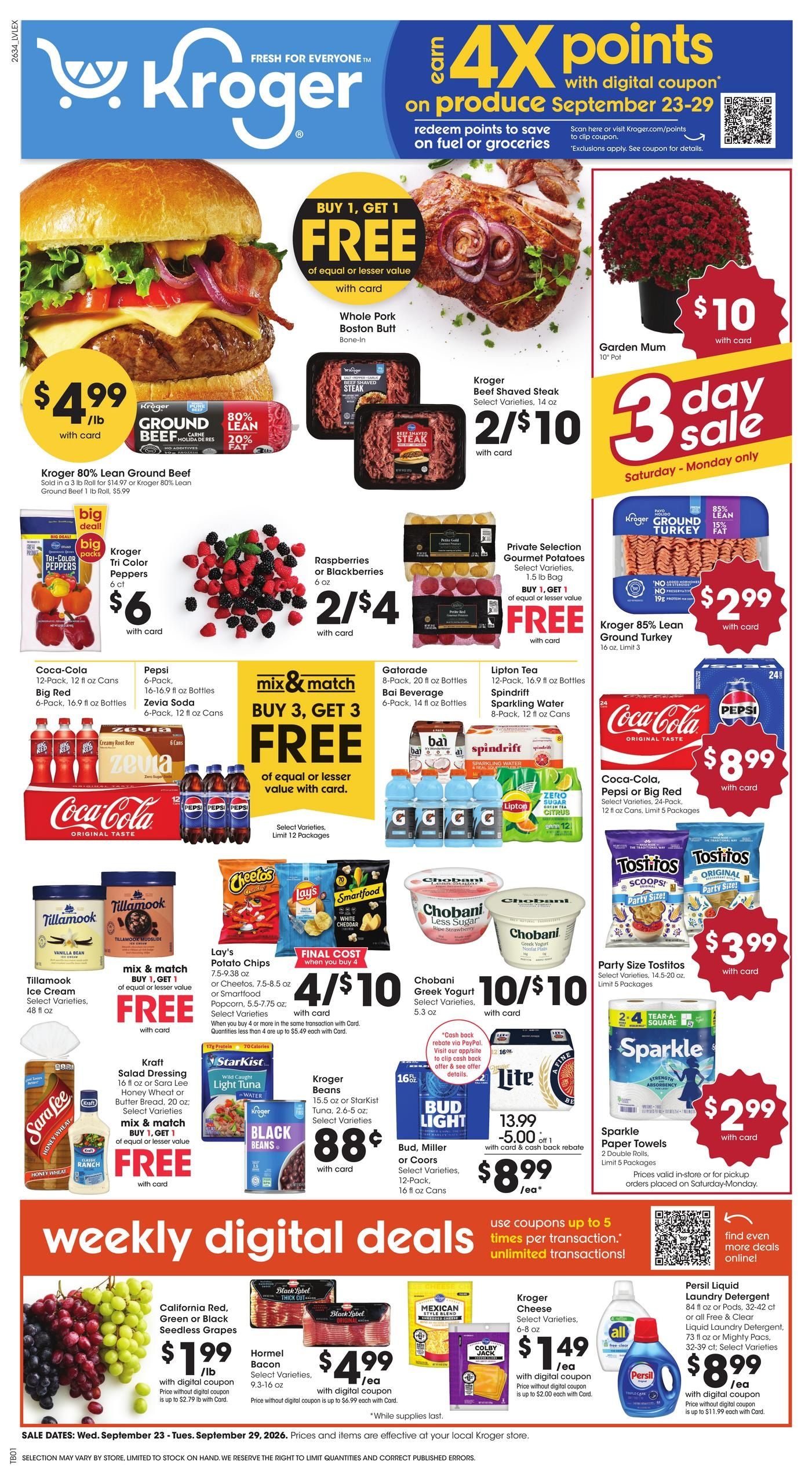 Kroger (Lexington Area, KY) Weekly Ad September 23 - 29, 2026