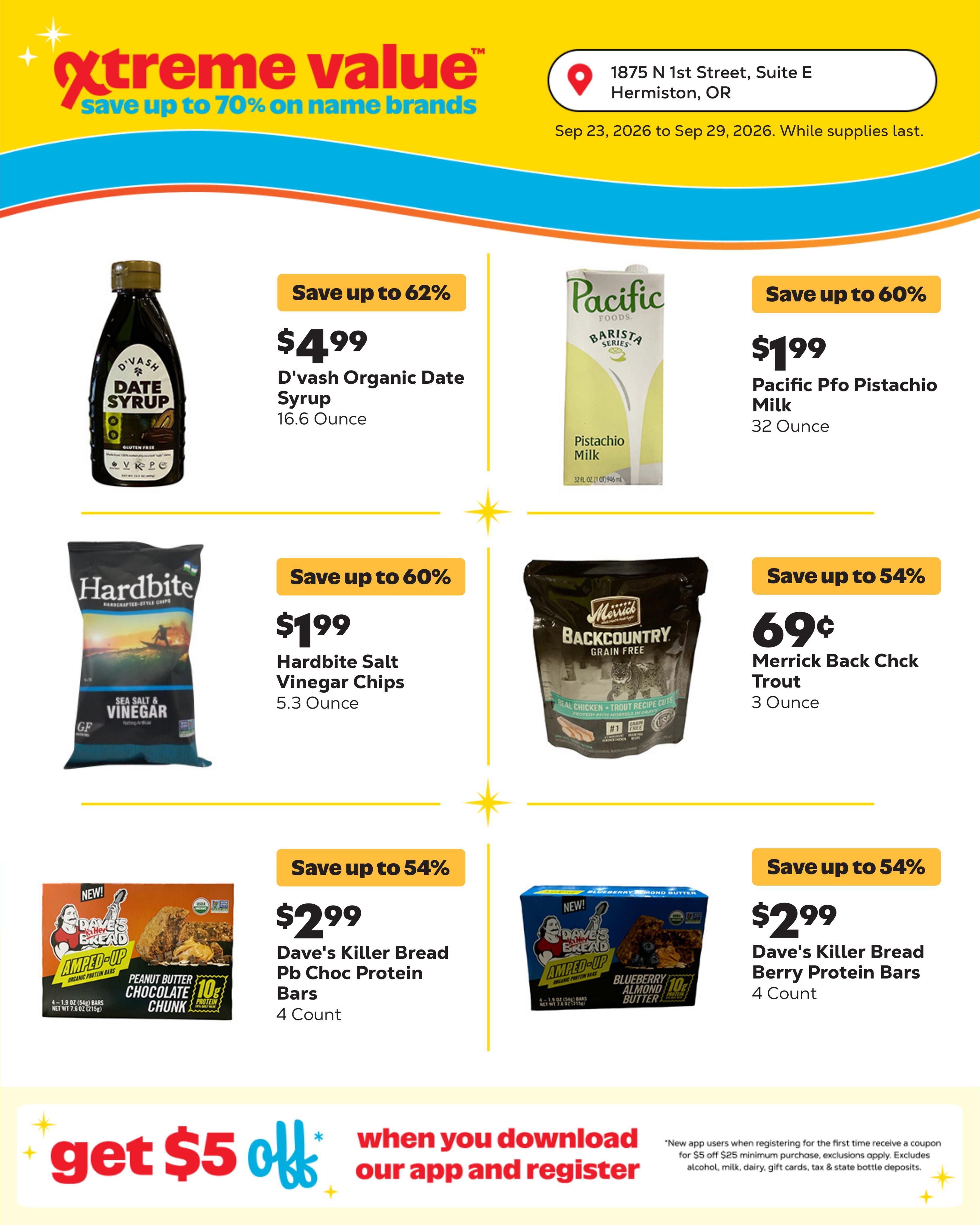 Grocery Outlet (Boardman Area, OR) Weekly Ad September 23 - 29, 2026