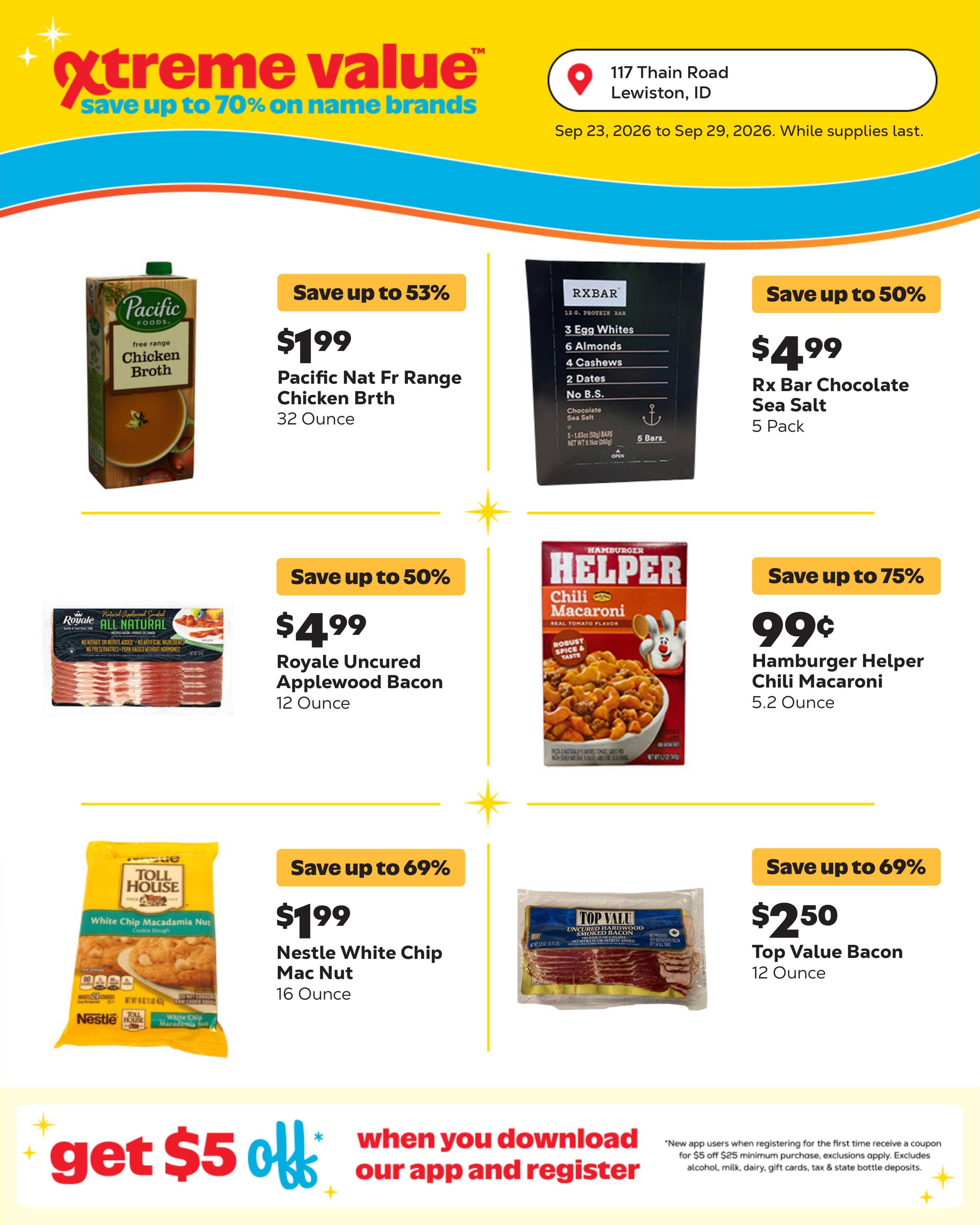 Grocery Outlet (Clarkston Area, WA) Weekly Ad September 23 - 29, 2026