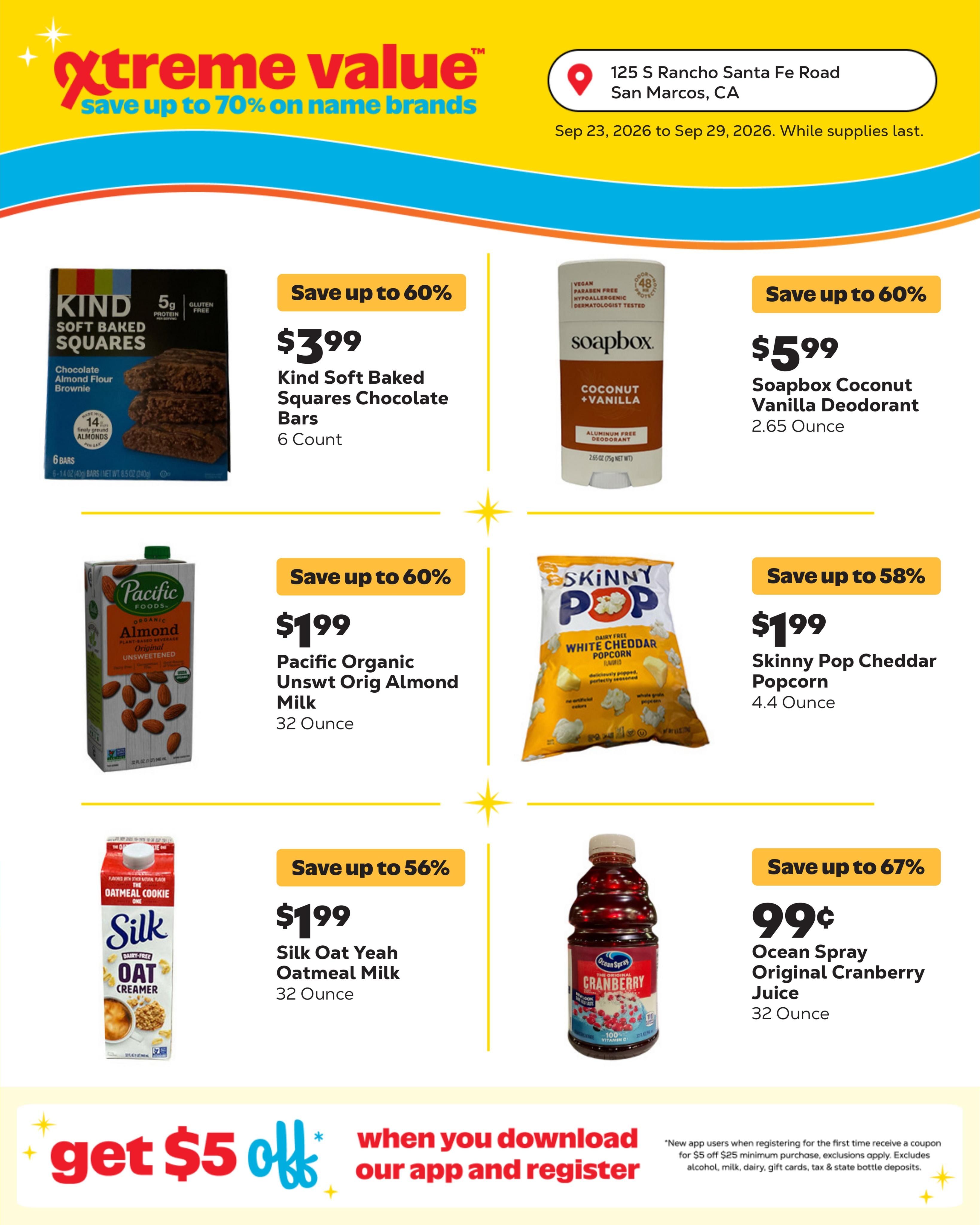 Grocery Outlet (San Marcos Area, CA) Weekly Ad September 23 - 29, 2026