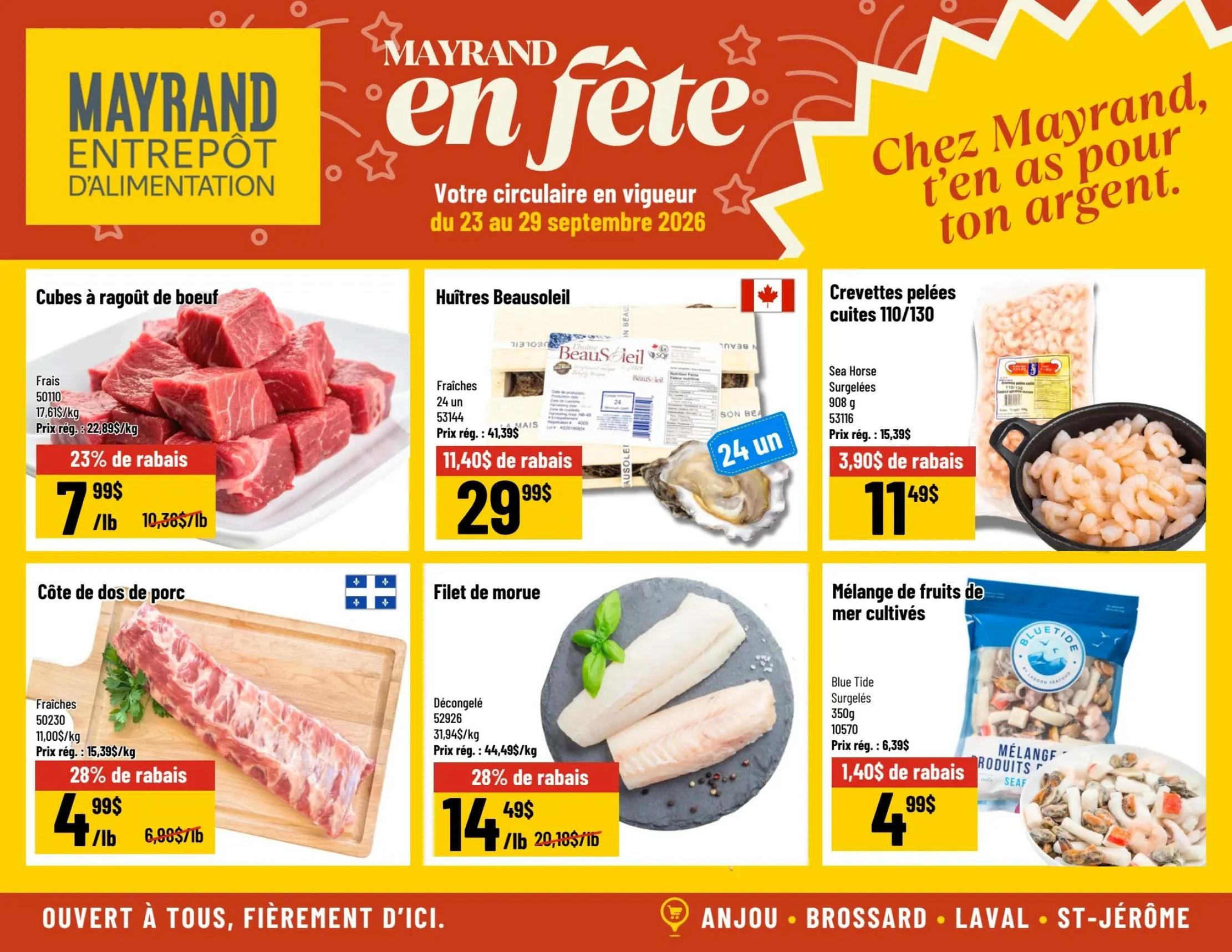 Mayrand Flyer September 23 to 29