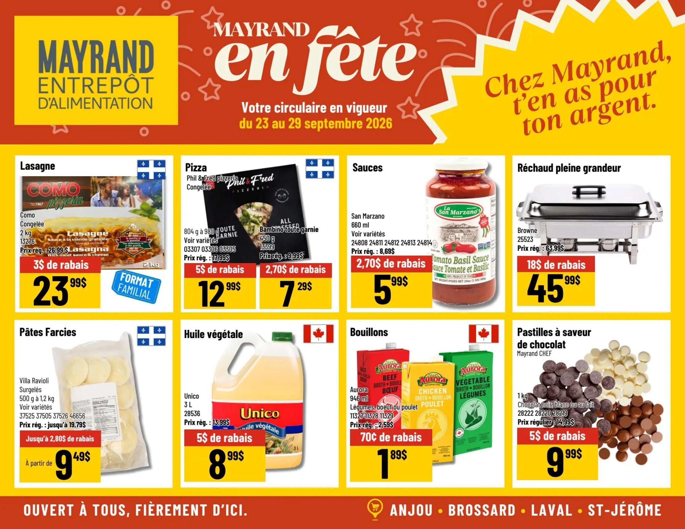Mayrand Flyer September 23 to 29