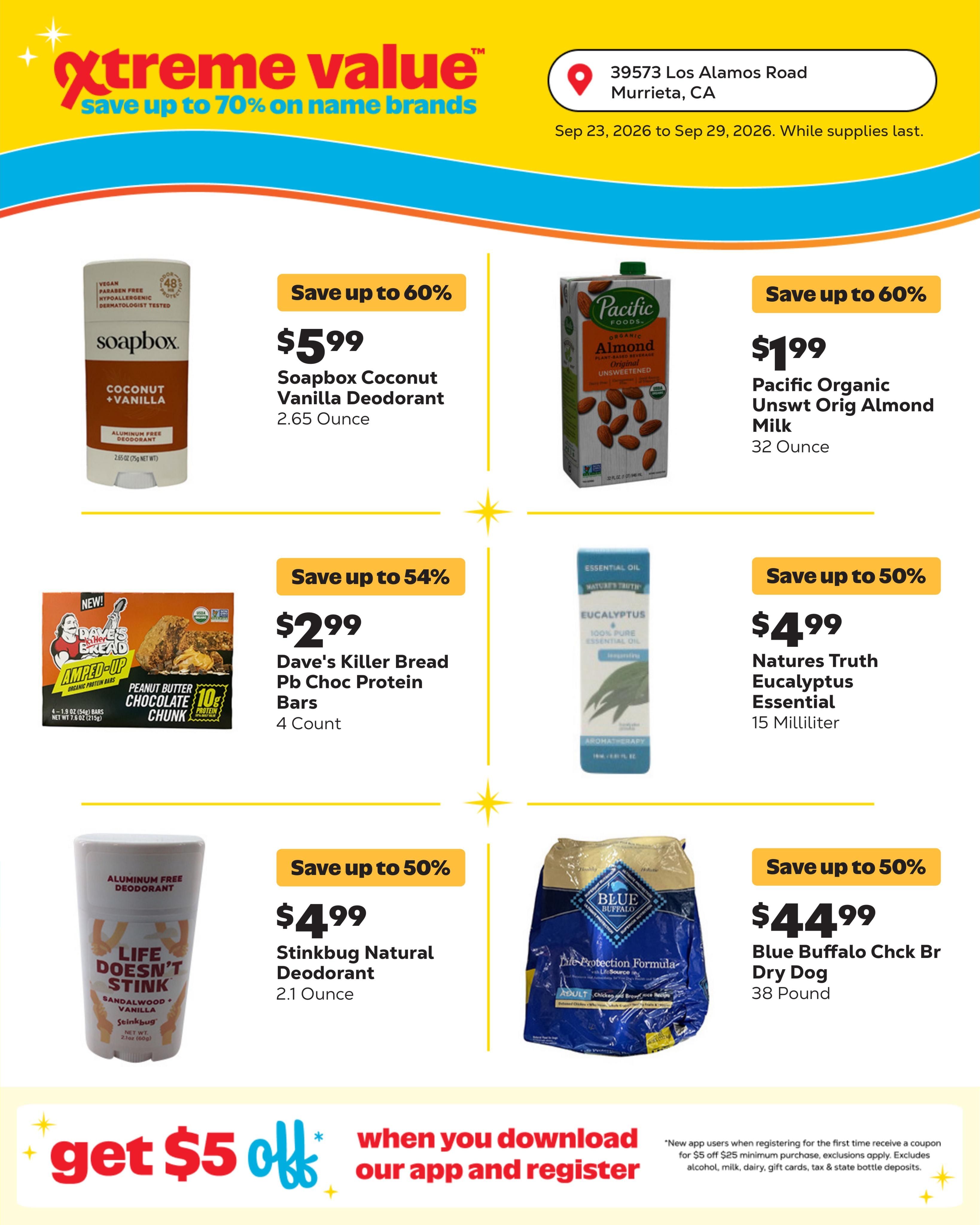 Grocery Outlet (Temecula Area, CA) Weekly Ad September 23 - 29, 2026
