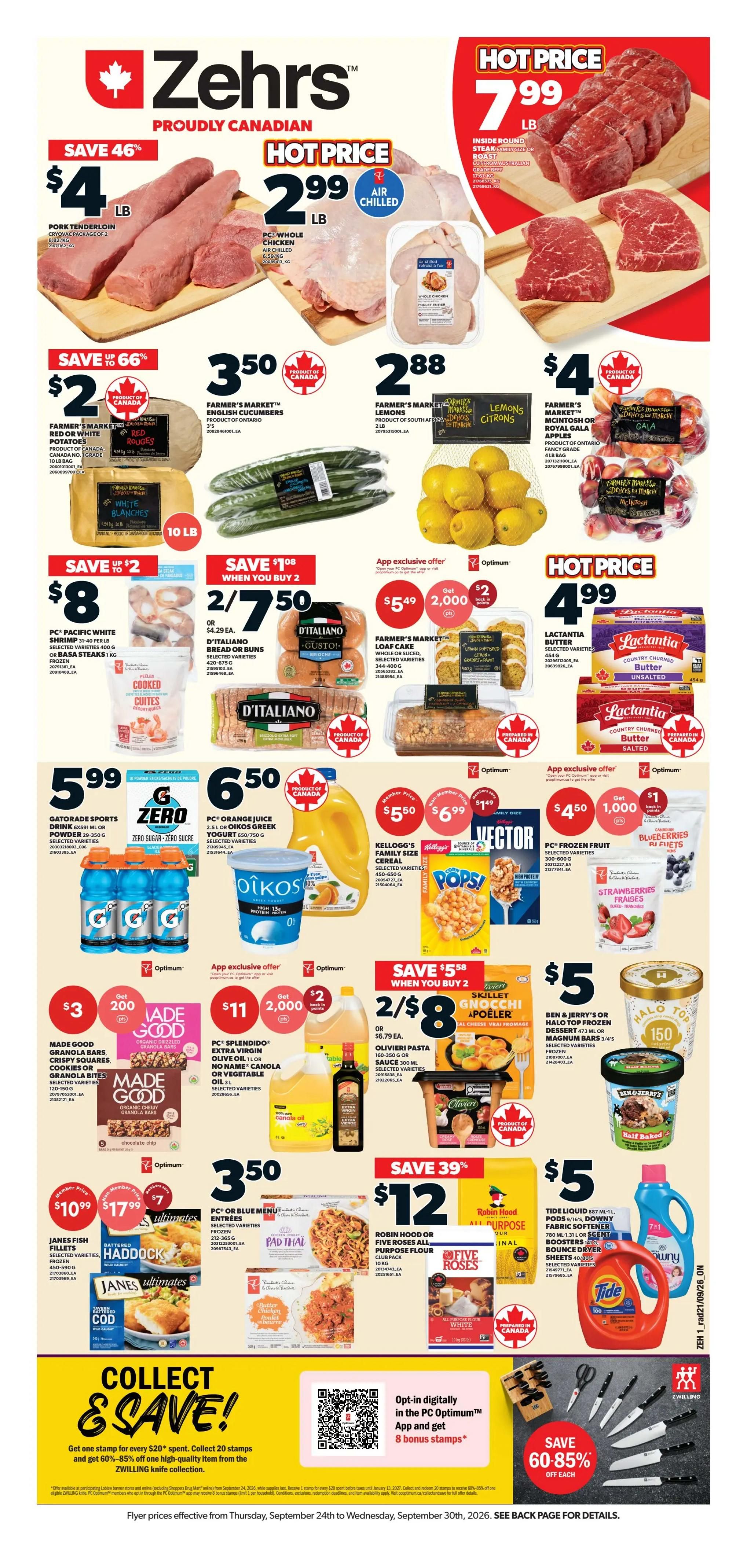 Zehrs Flyer September 24 to 30