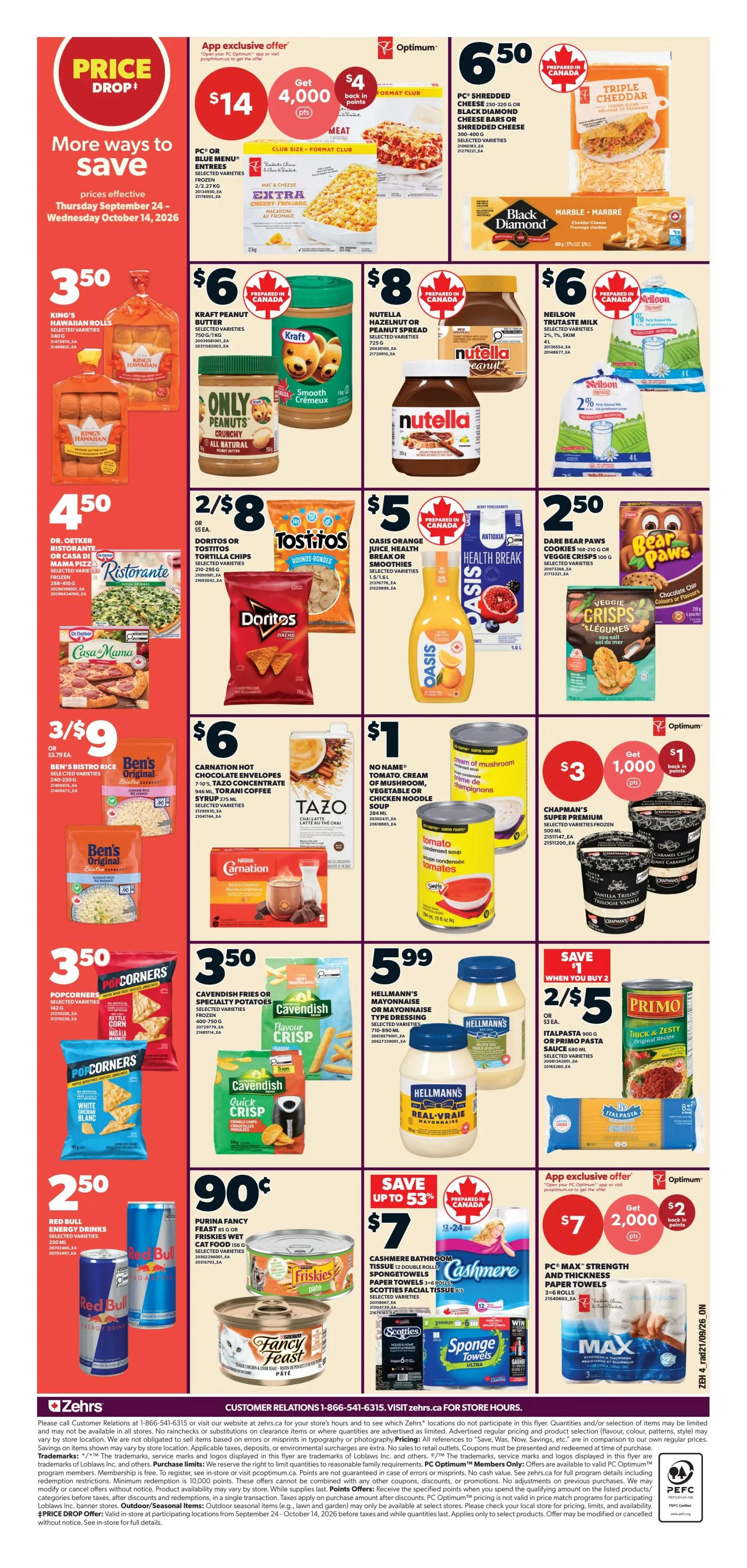 Zehrs Flyer September 24 to 30