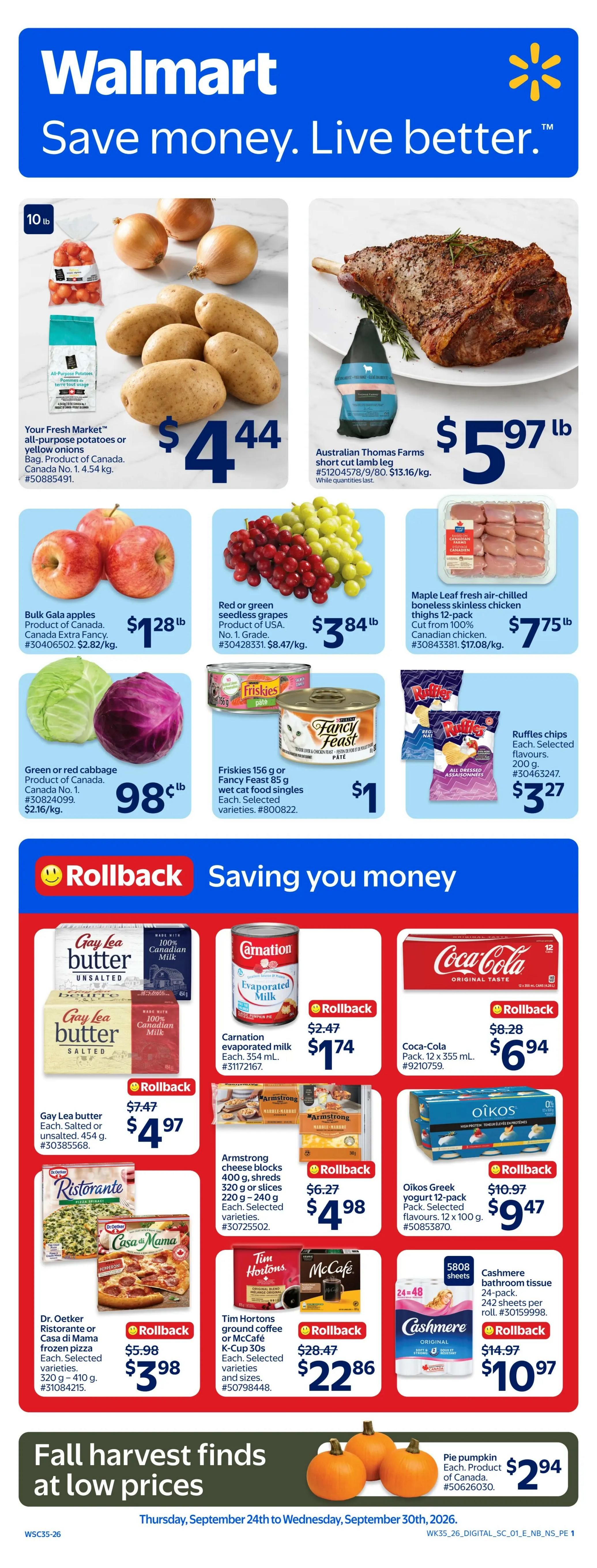 Walmart (Atlantic) Flyer September 24 to 30
