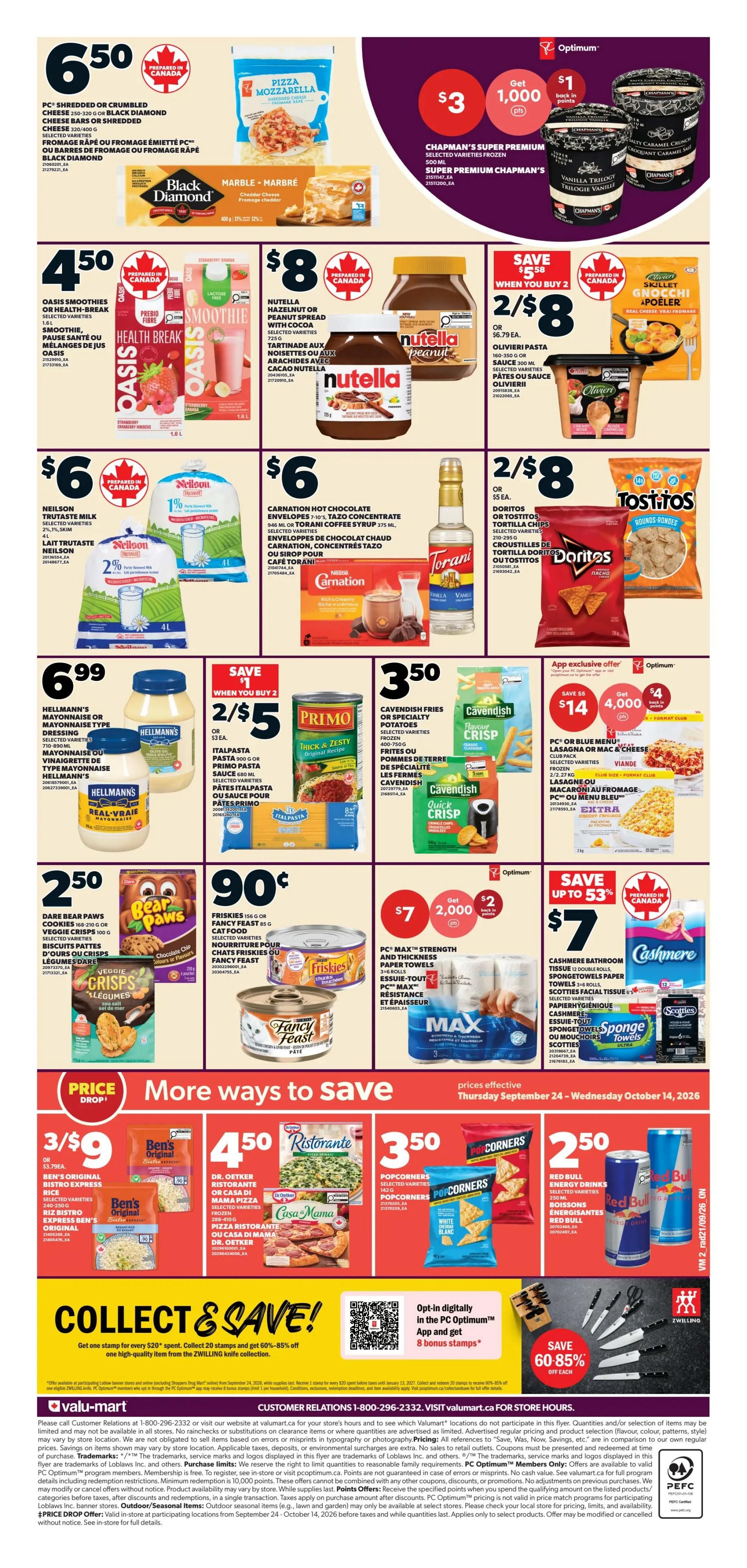 Valu-mart Flyer September 24 to 30
