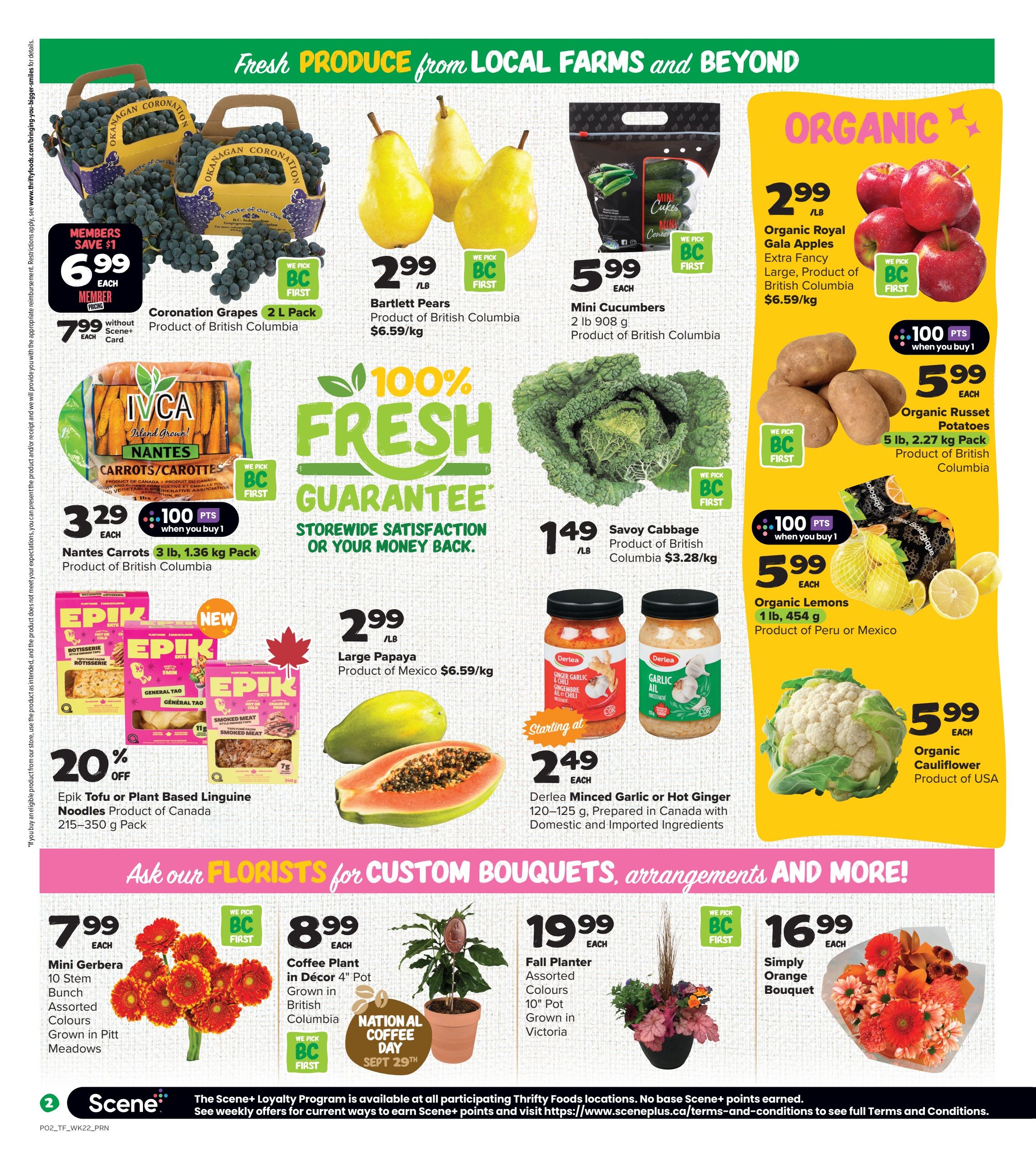 Thrifty Foods Flyer September 24 to 30