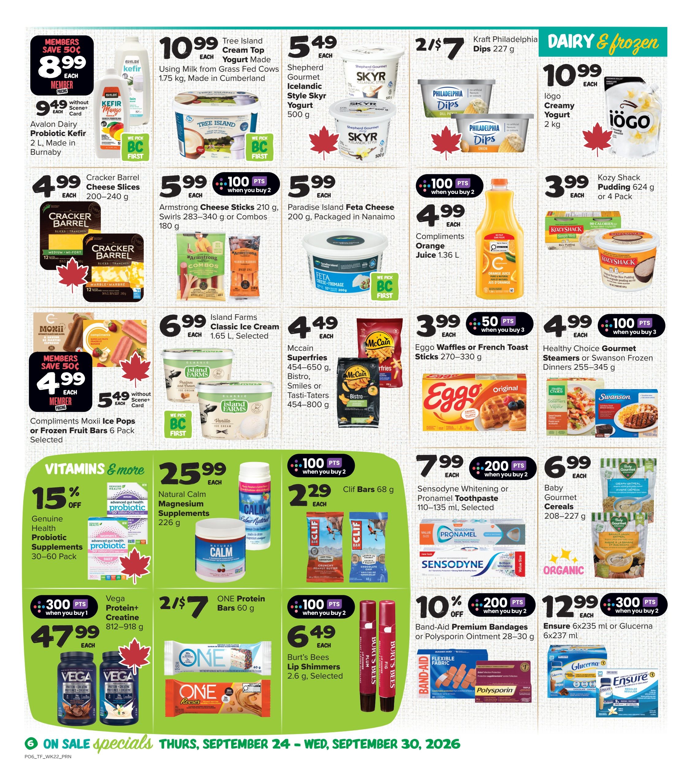 Thrifty Foods Flyer September 24 to 30