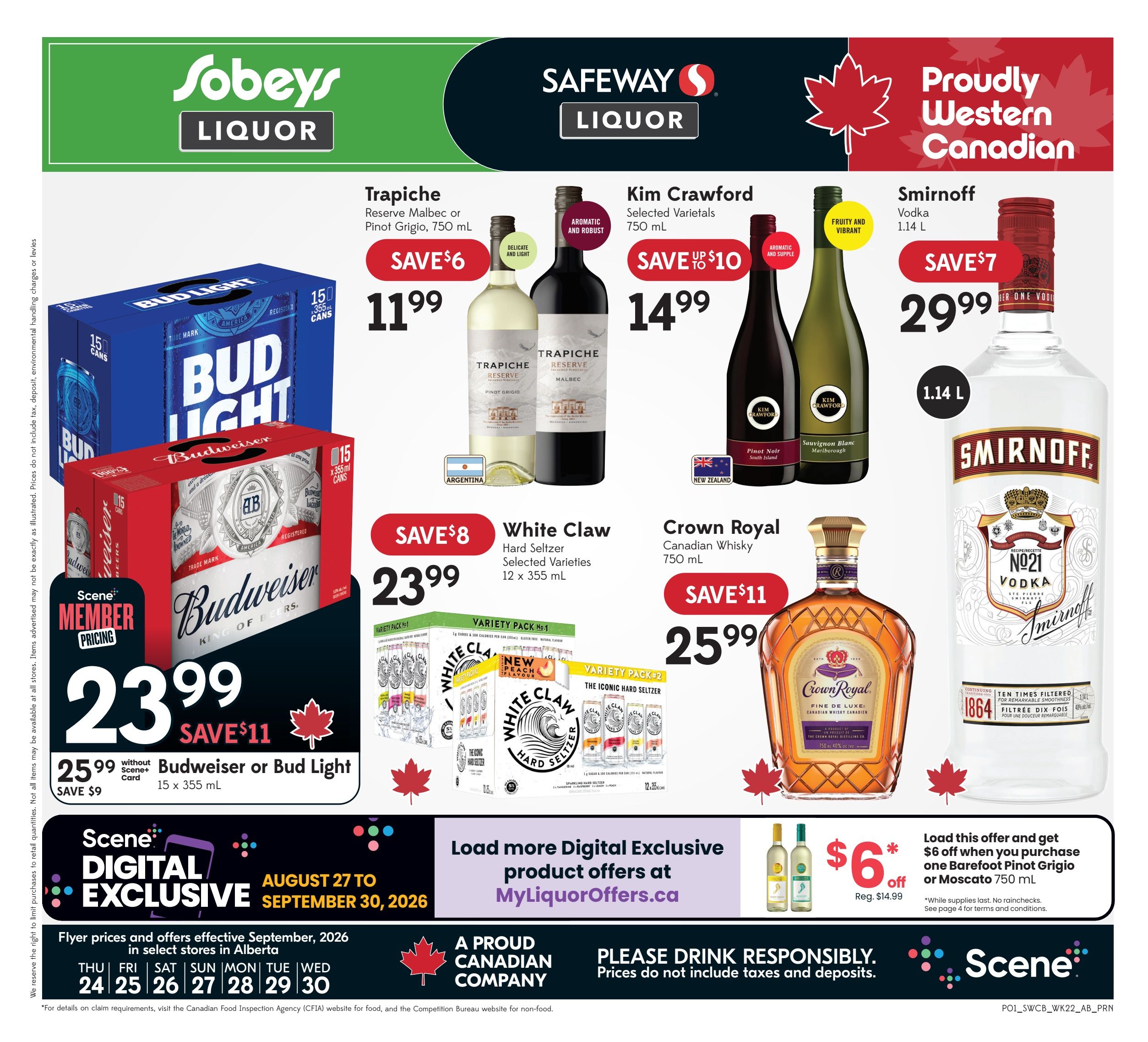 Sobeys/Safeway (AB) SWCB Flyer September 24 to 30