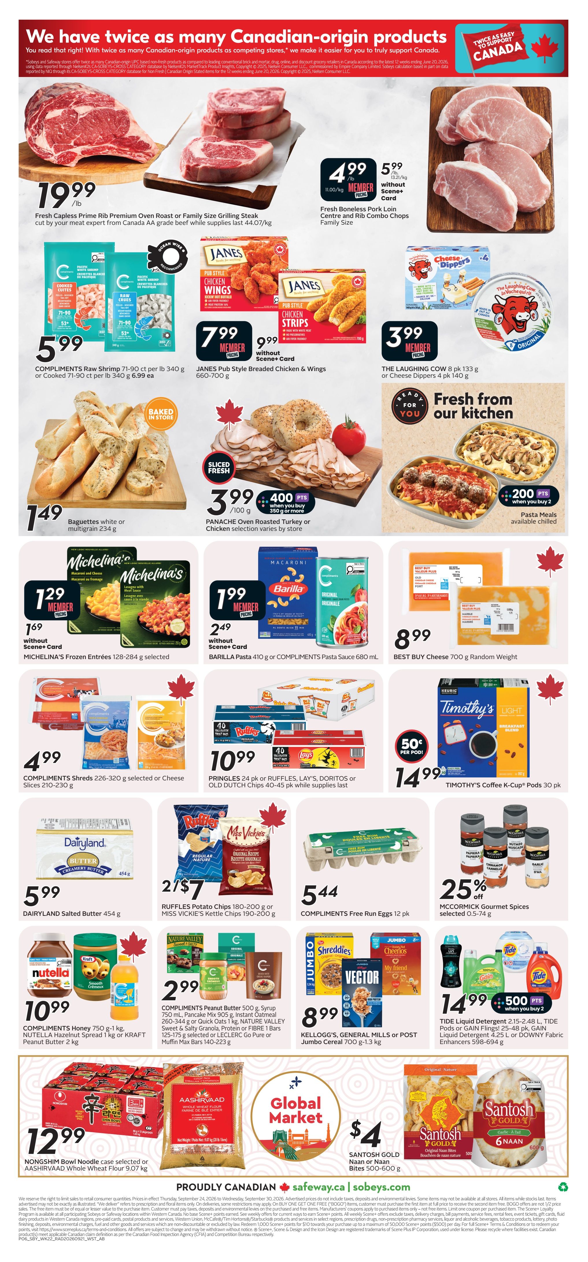 Sobeys/Safeway (AB) Flyer September 24 to 30