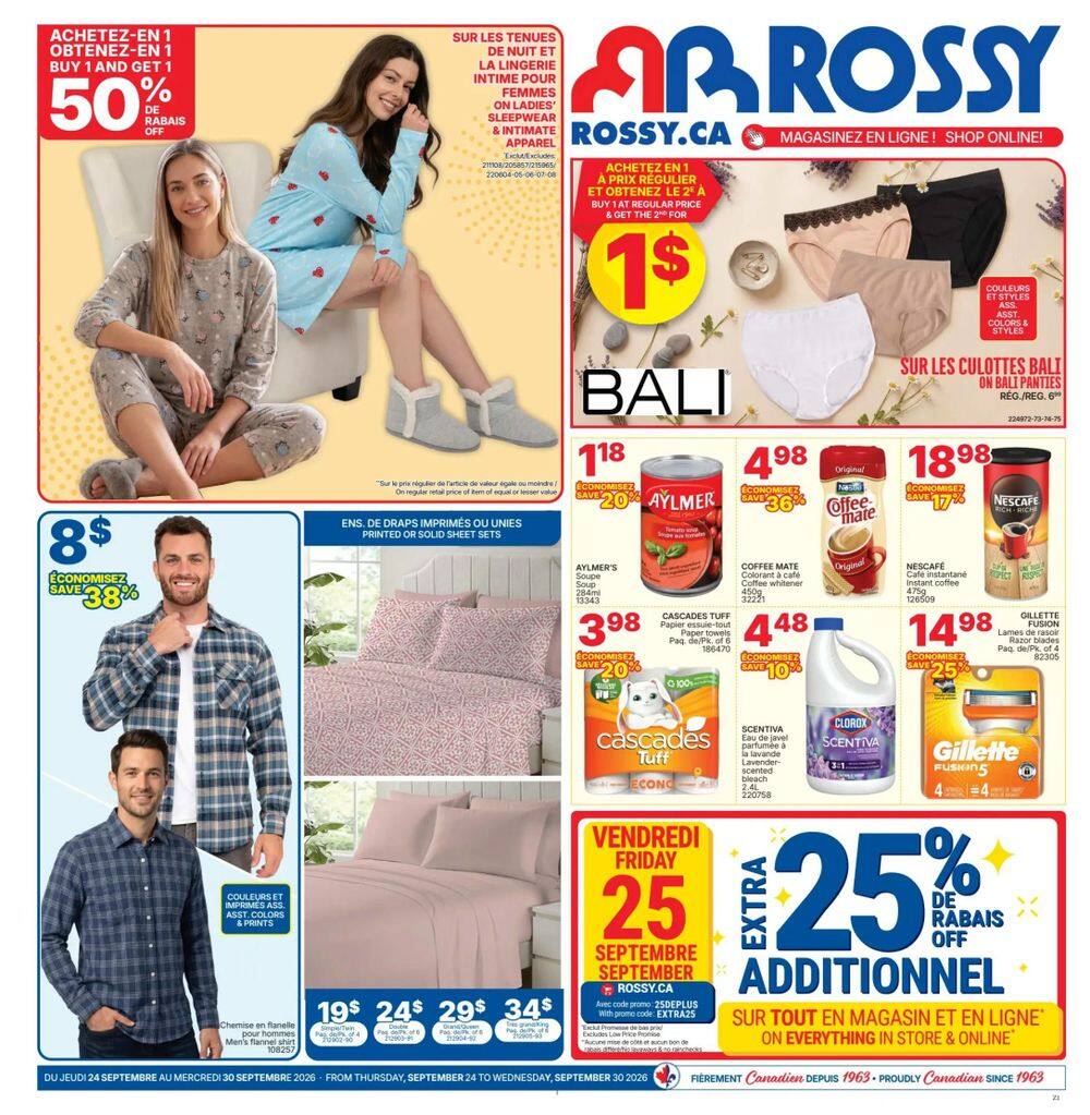 Rossy Flyer September 24 to 30