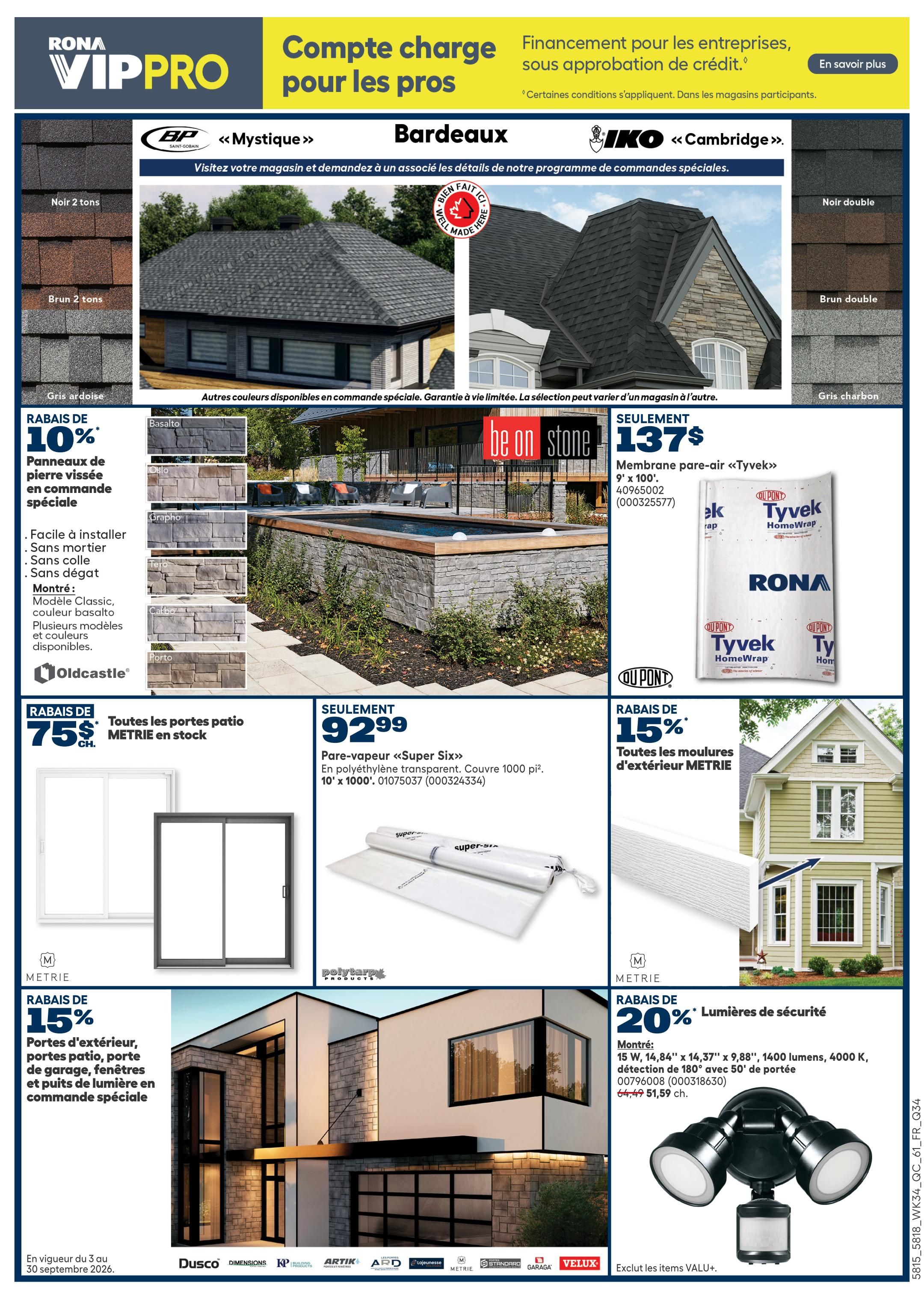 Rona & Rona+ (QC) Flyer September 24 to 30
