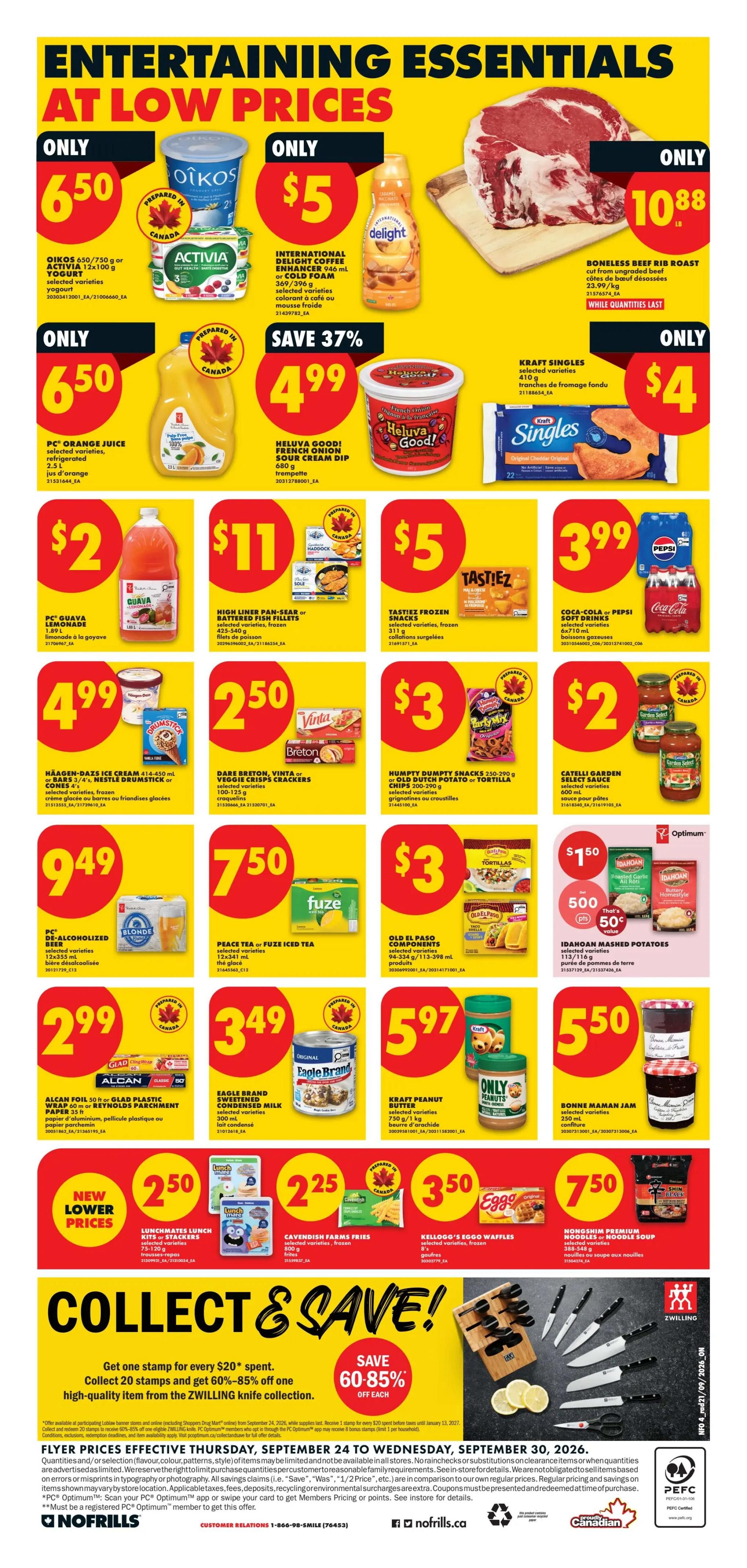 No Frills (ON) Flyer September 24 to 30