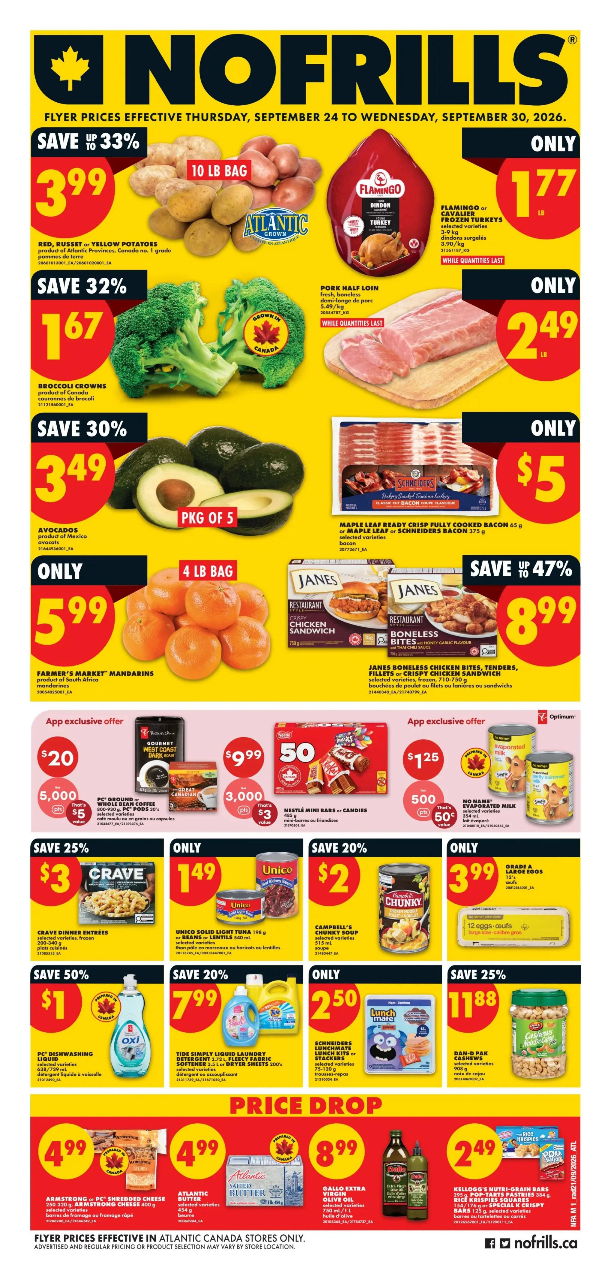 No Frills (Atlantic) Flyer September 24 to 30