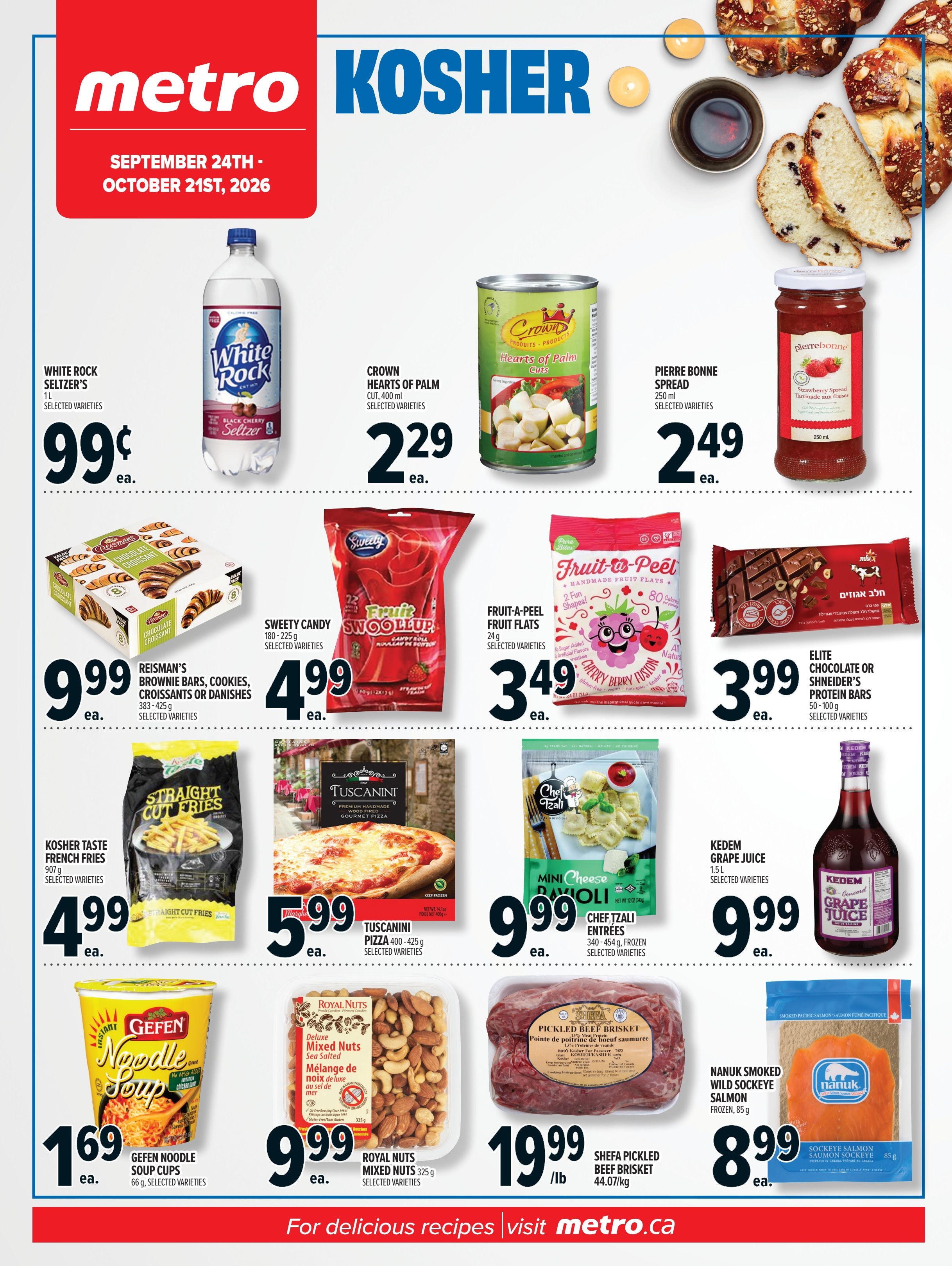 Metro (ON) Kosher Flyer September 24 to October 21
