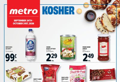 Metro (ON) Kosher Flyer September 24 to October 21