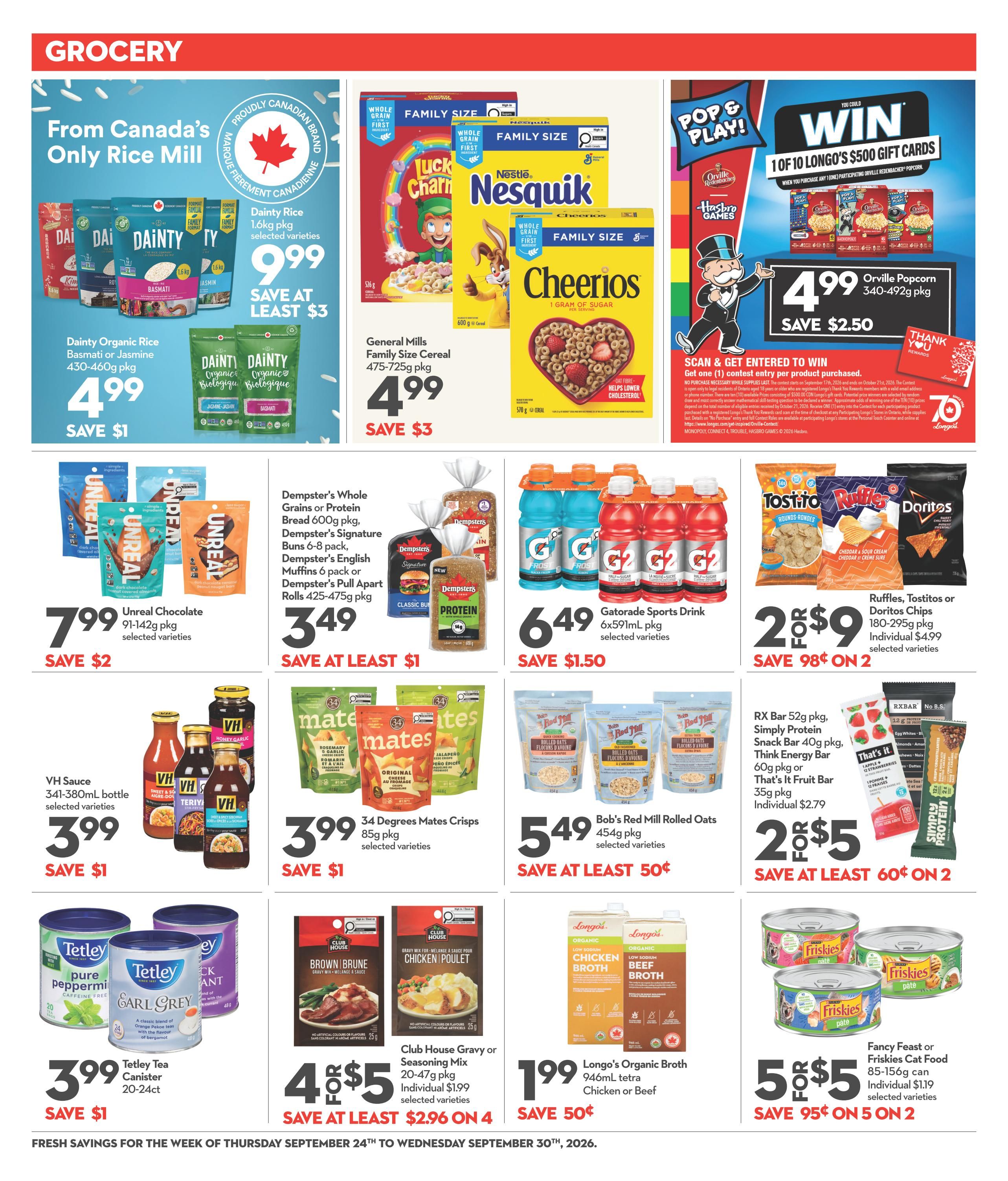 Longo's Flyer September 24 to 30