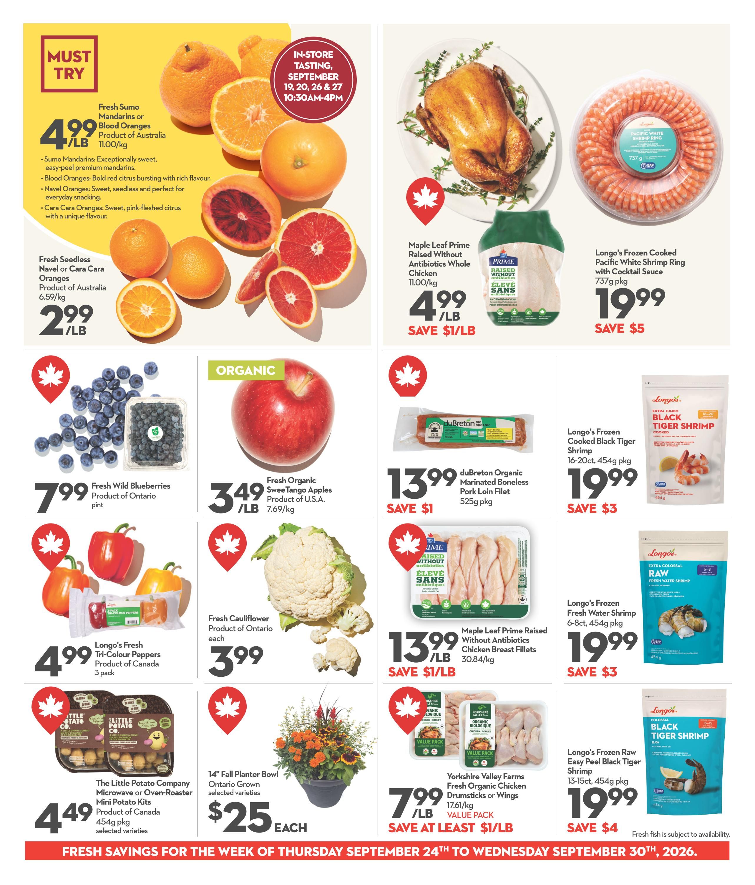 Longo's Flyer September 24 to 30