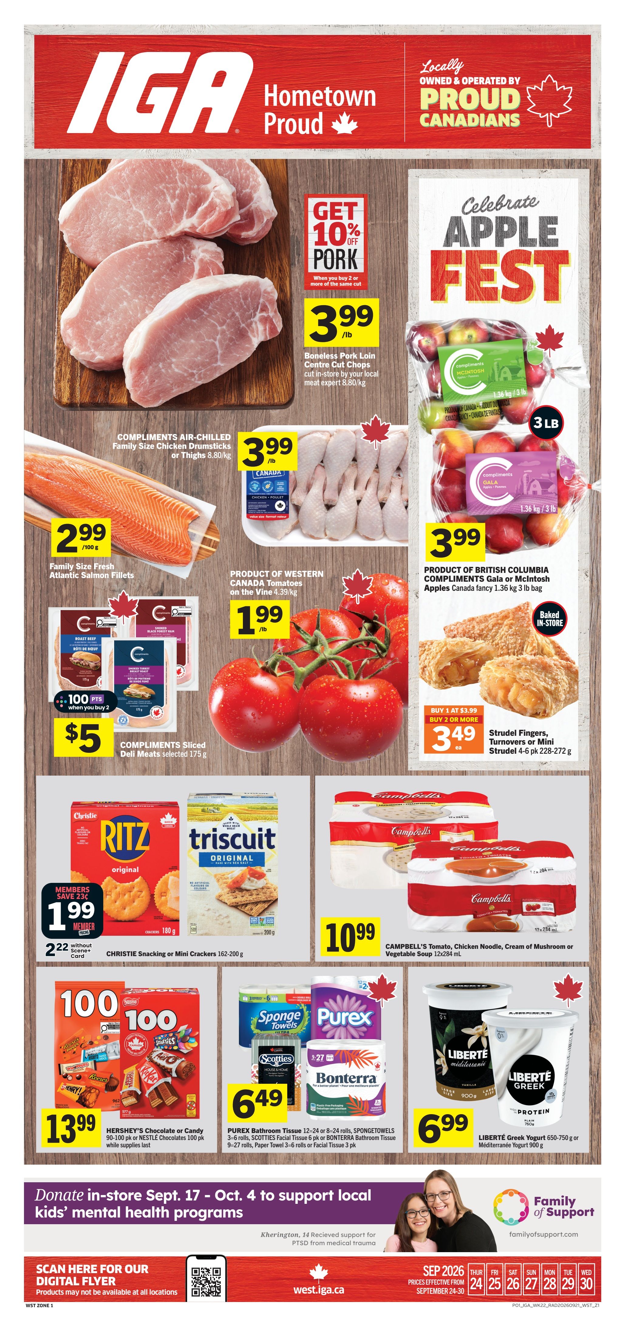 IGA (West) Flyer September 24 to 30