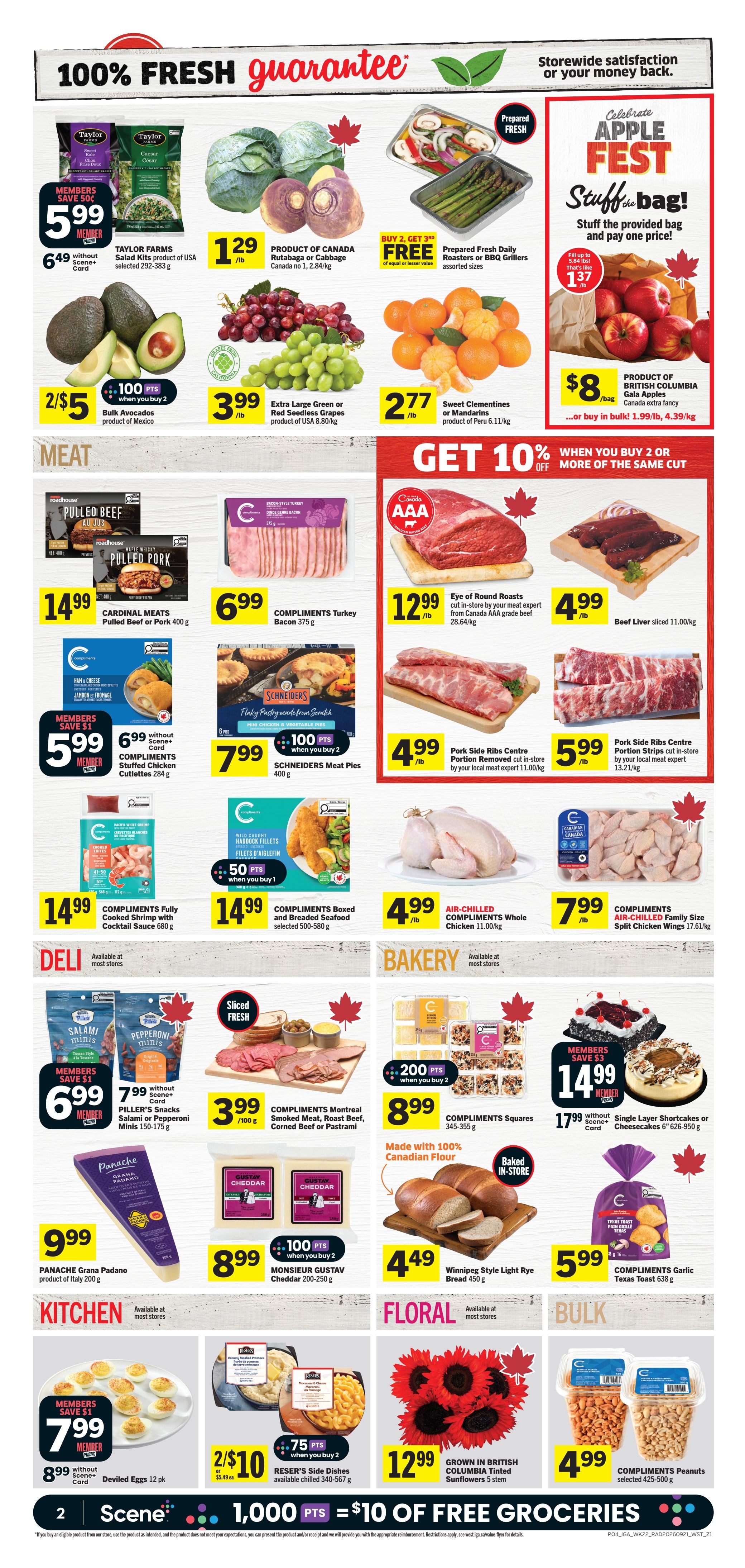 IGA (West) Flyer September 24 to 30