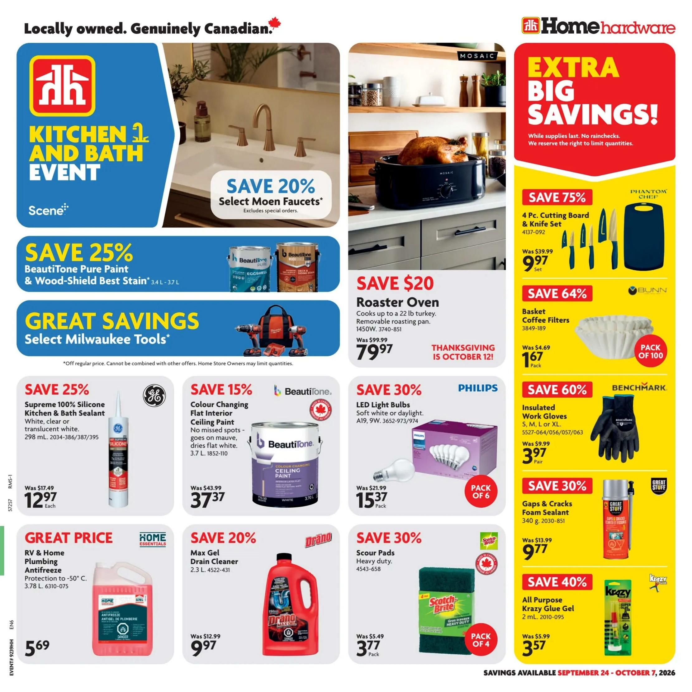 Home Hardware (ON) Flyer September 24 to October 7