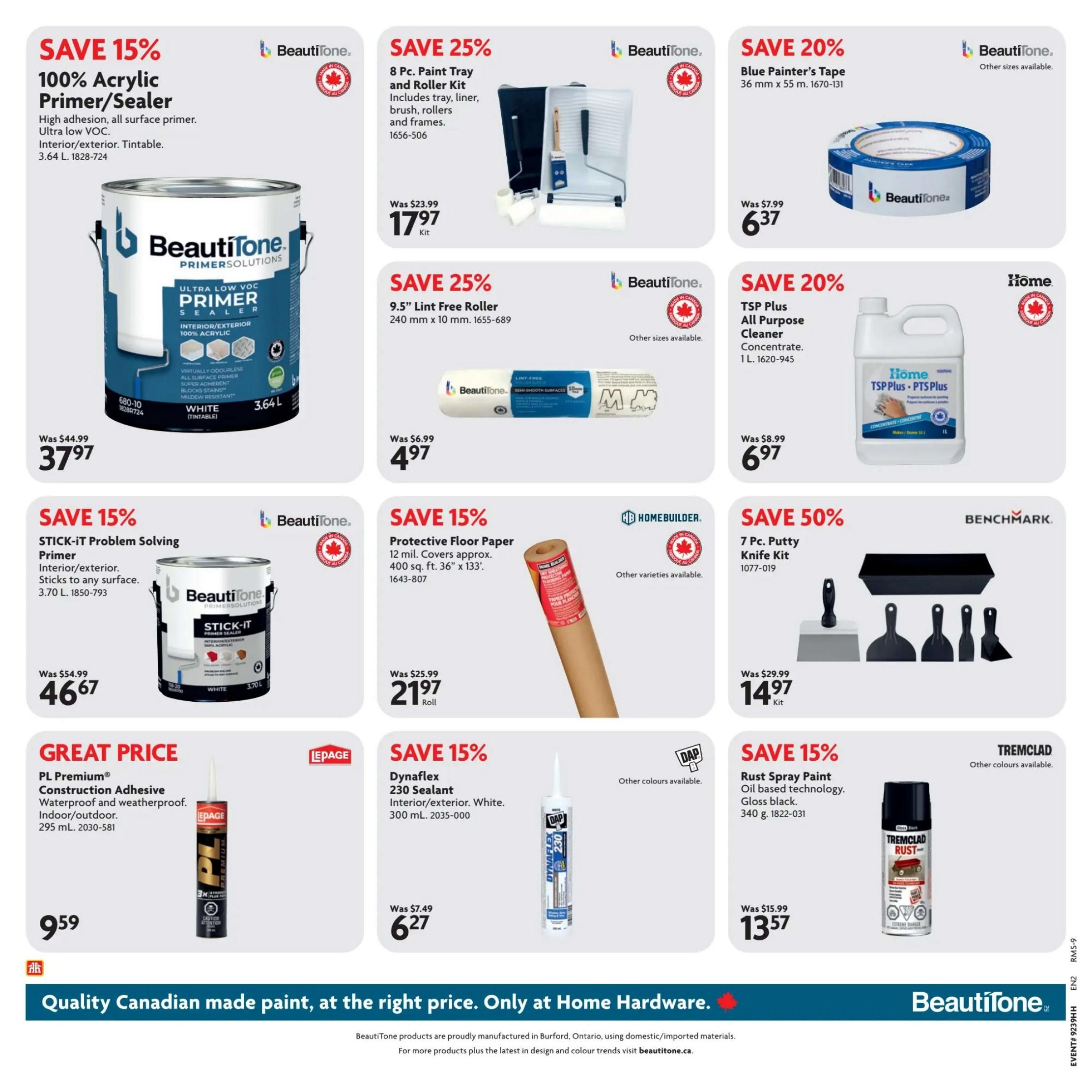 Home Hardware (Atlantic) Flyer September 24 to October 7