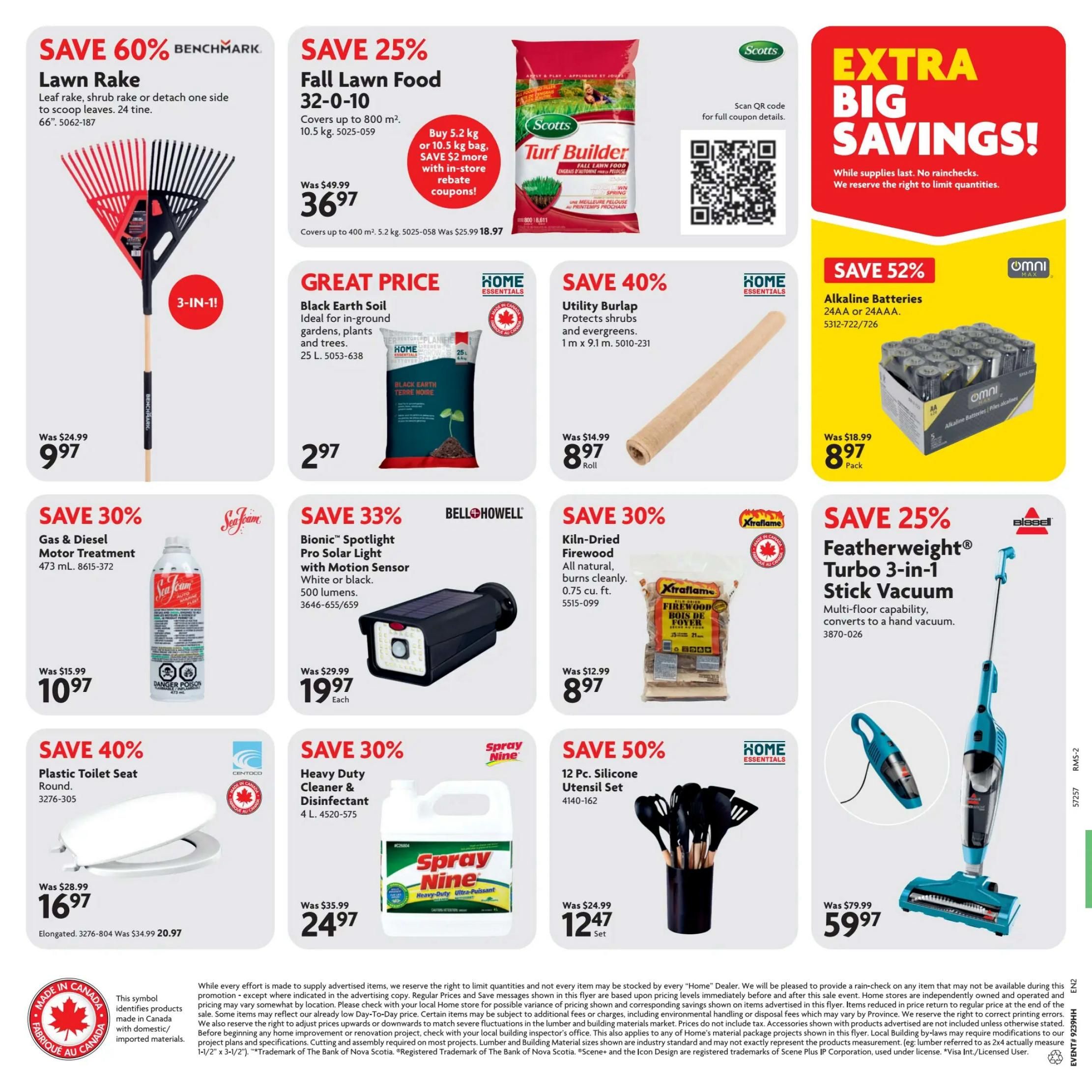 Home Hardware (Atlantic) Flyer September 24 to October 7