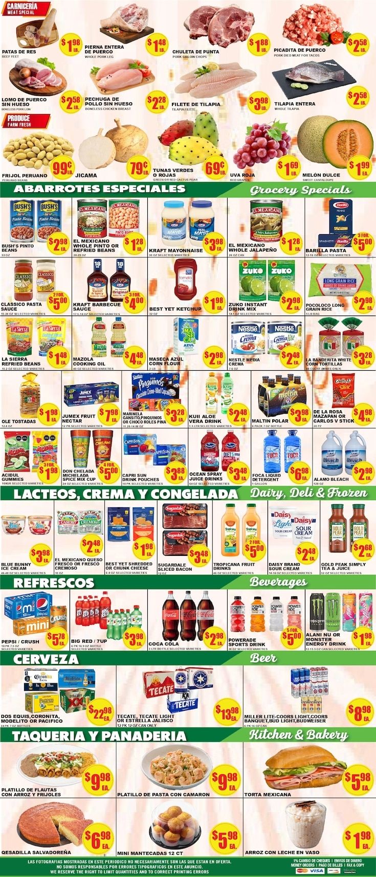 Poco Loco Supermercado (Austin and Georgetown, TX) Weekly Ad September 23 - 29, 2026
