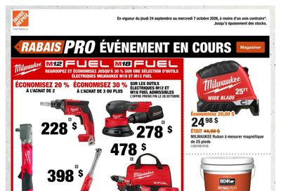 Home Depot (QC) Flyer September 24 to October 7